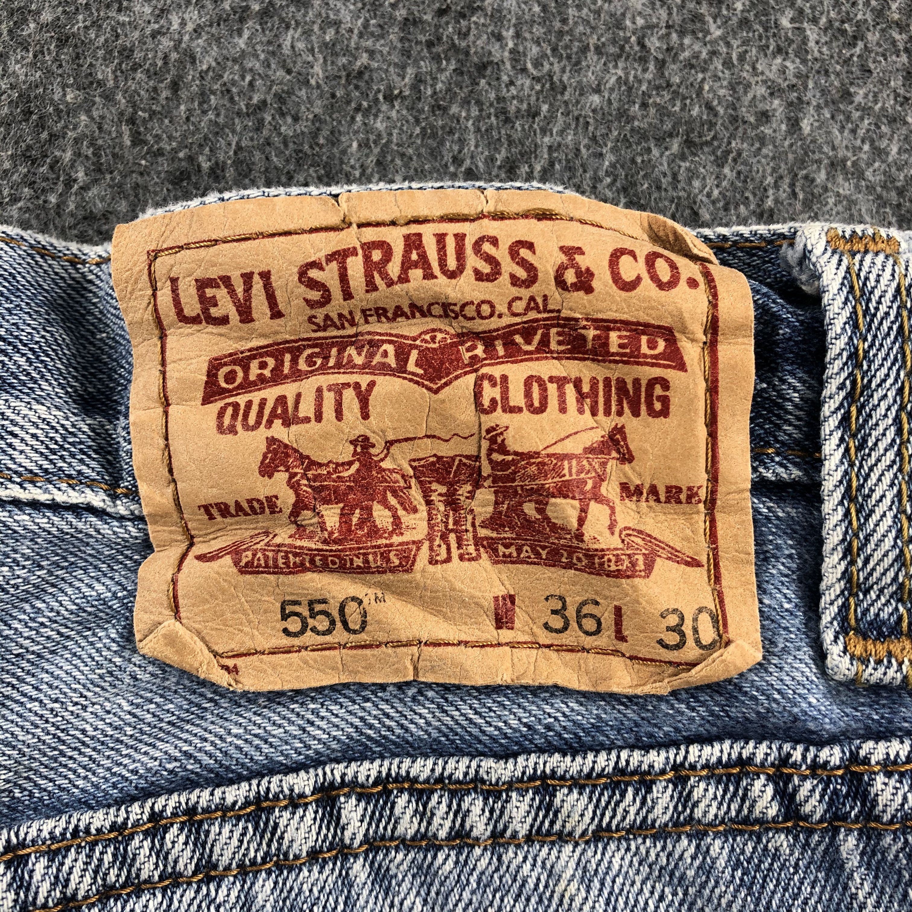 Levi's Vintage Blue Wash Levis 550 Jeans-J2638 Size US 34 / EU 50 - 5 Thumbnail