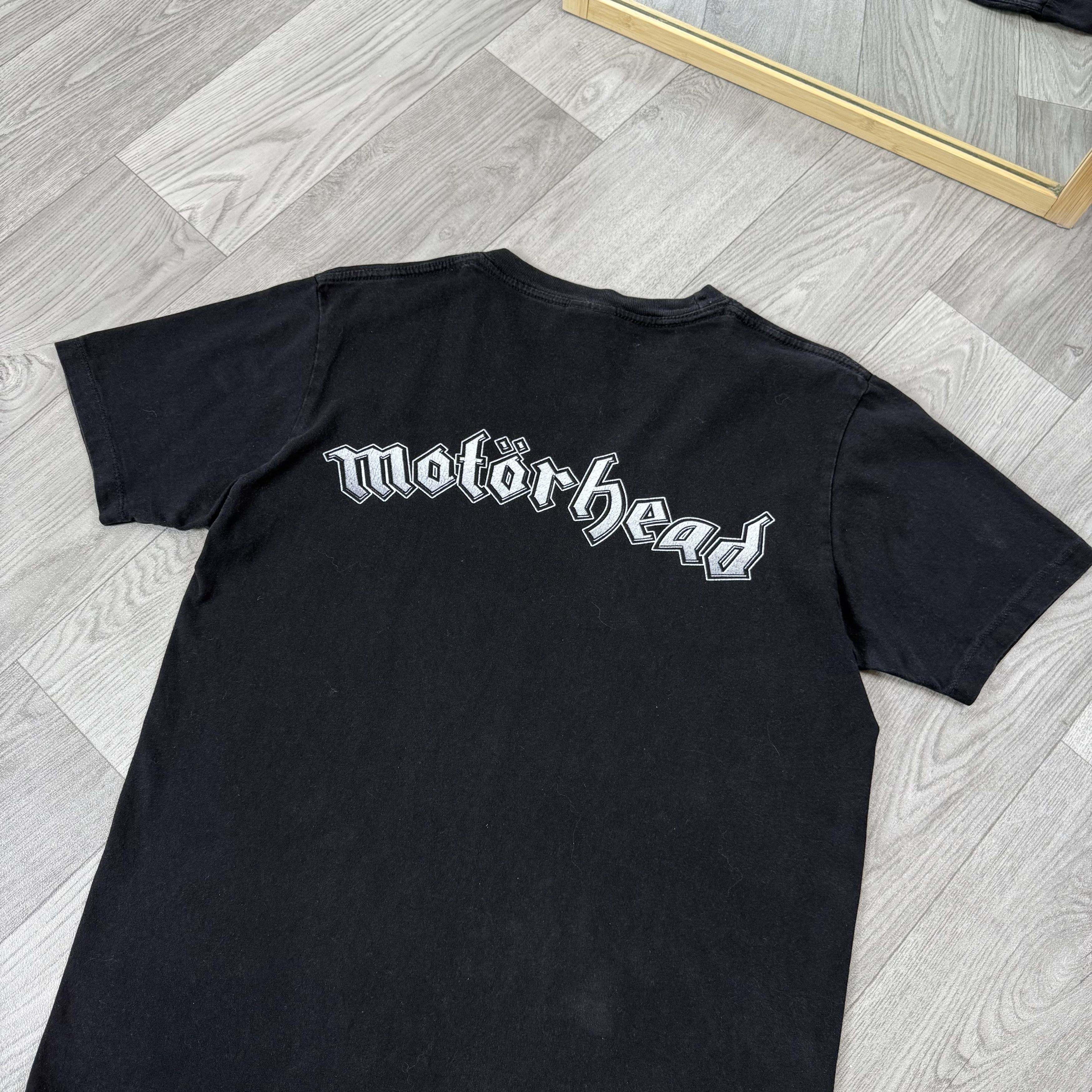 Vintage Vintage Motorhead 90s Rock Band Black Graphic Tee Shirt Size US M / EU 48-50 / 2 - 7 Thumbnail