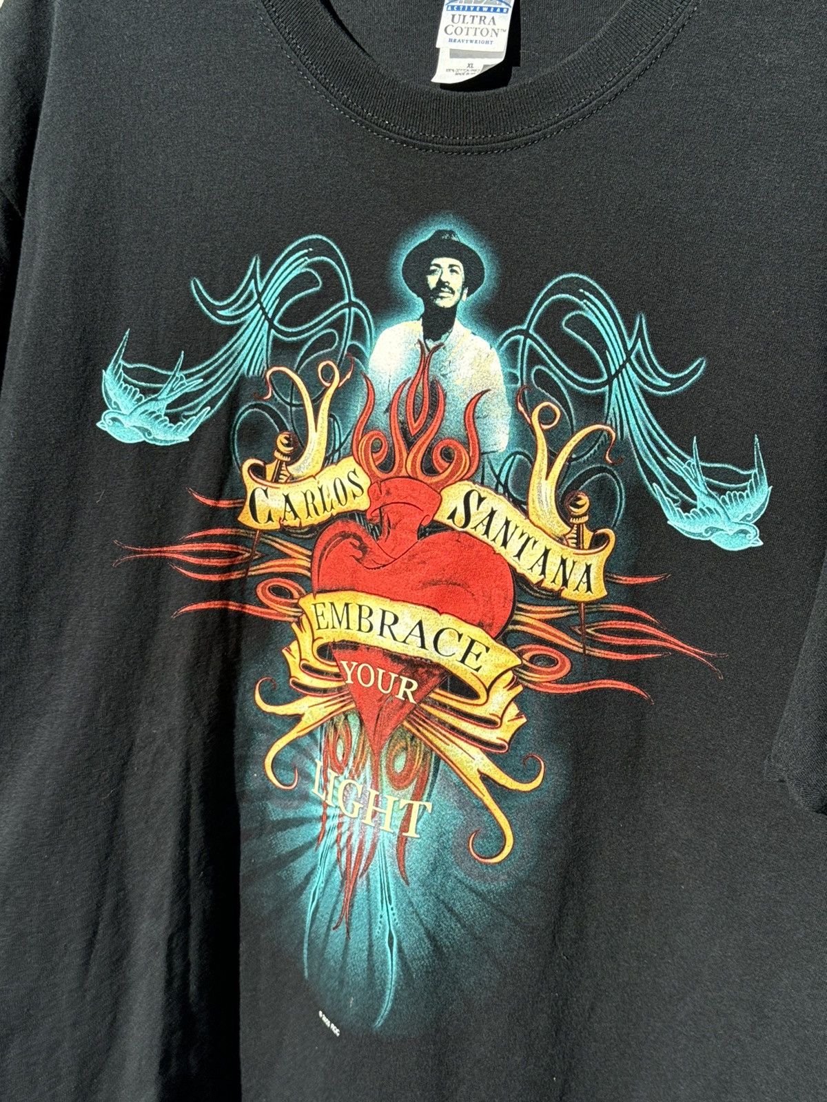 Band Tees × Vintage Vintage 2005 Carlos santana tshirt tour tee Size US XL / EU 56 / 4 - 2 Thumbnail