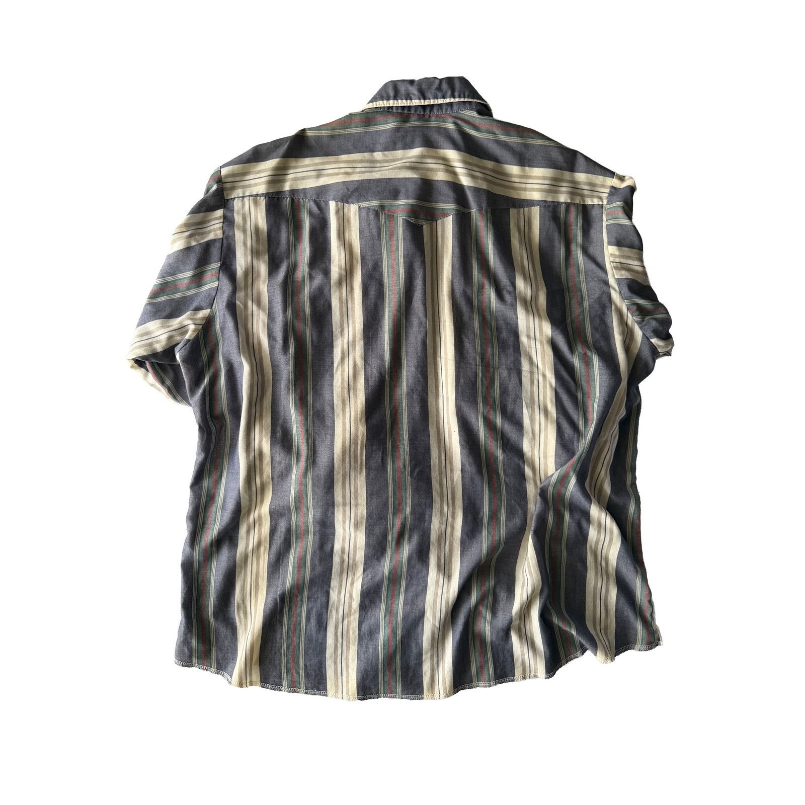 Wrangler Vintage Wrangler Western Snap Shirt Men’s XXL Striped Pearl Size US XXL / EU 58 / 5 - 2 Thumbnail