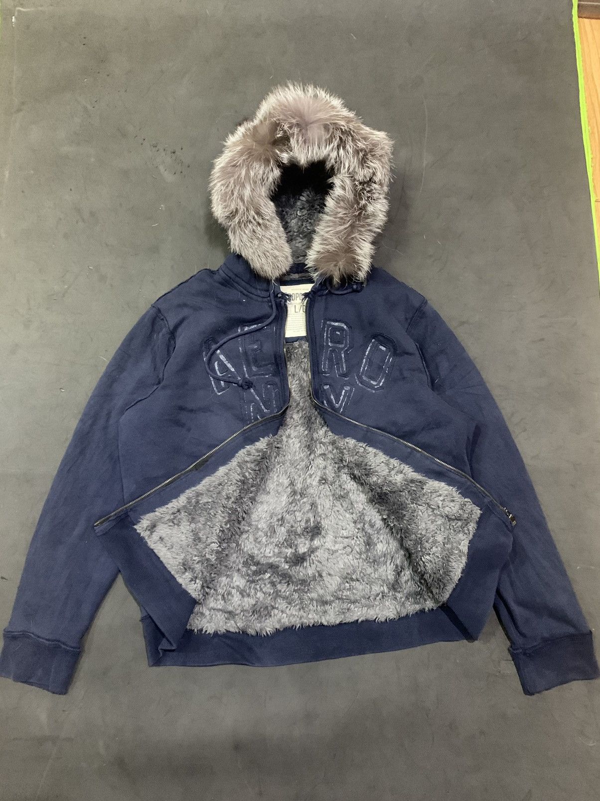 Aeropostale fashion fur lined hoodie