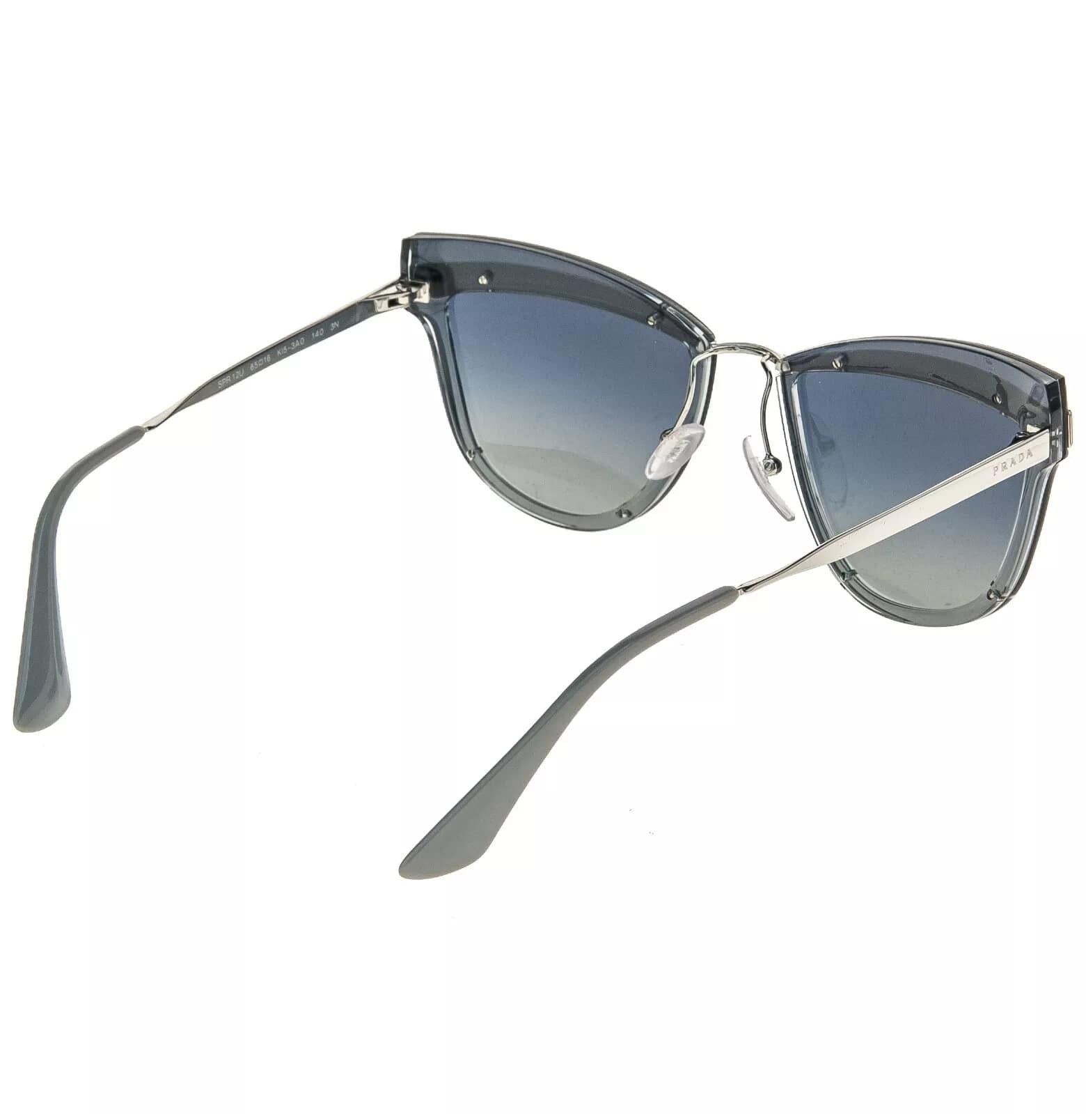 PRADA 12U CINEMA Metal Sunglasses Silver Blue PR12US 12US