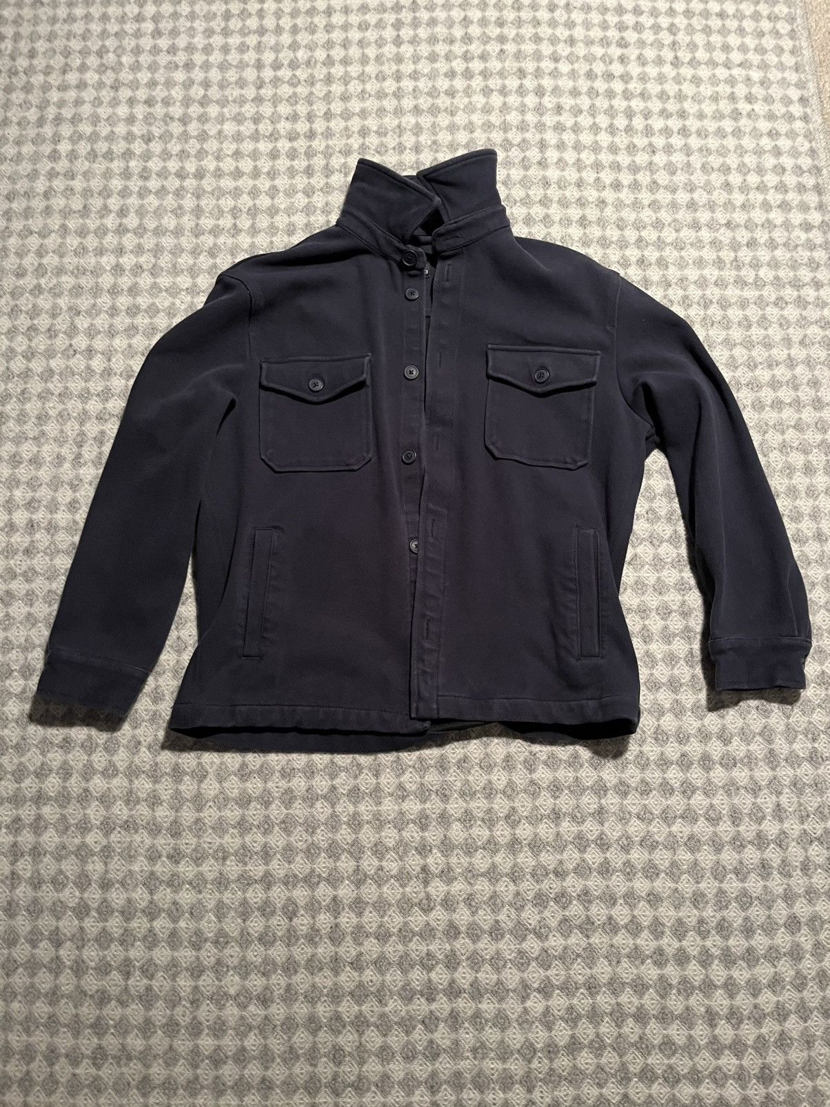 Zara Zara Cotton jacket XL Navy Military Style Size US XL / EU 56 / 4 - 1 Thumbnail