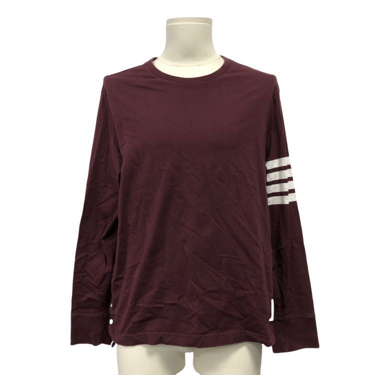 Thom Browne Thom Browne 4-Bar Striped Long Sleeve T-Shirt Size M Size US M / EU 48-50 / 2 - 1 Thumbnail
