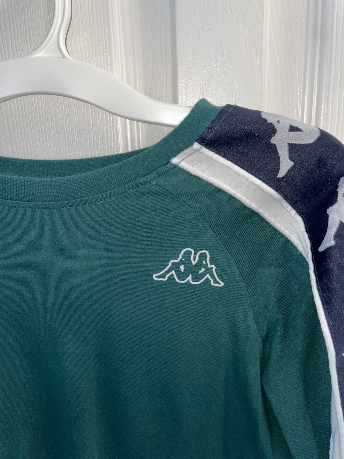 Kappa Kappa Logo Tape Long Sleeve Shirt – Green – Size M Size US M / EU 48-50 / 2 - 4 Thumbnail
