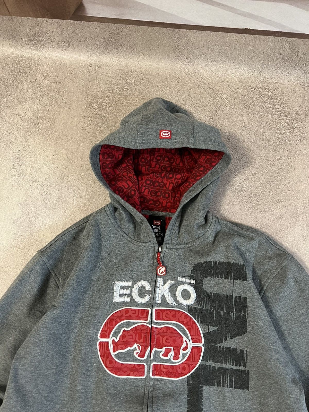 Ecko Unltd. Ecko untdl Y2k Zip Hoodie Size XL / US 12-14 / IT 48-50 - 3 Thumbnail