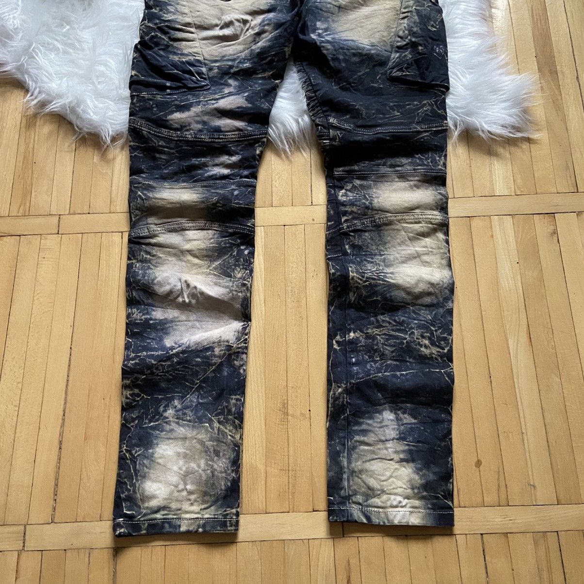 If Six Was Nine 📌Crazy Cipo & Baxx Vintage Avant Garde Acid Wash Jeans Size US 30 / EU 46 - 14 Thumbnail