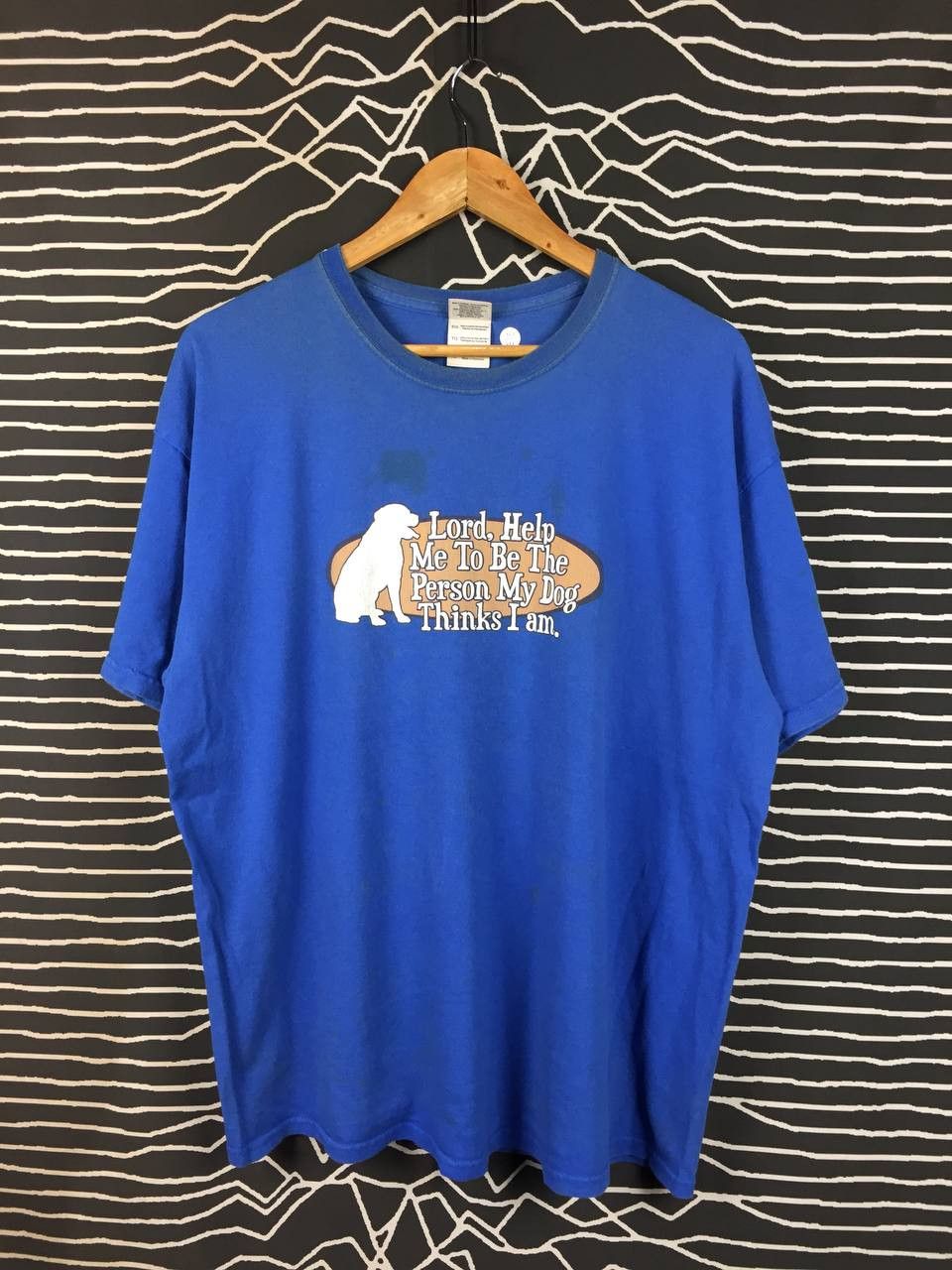 Vintage Vtg Y2K Gildan Ultra Cotton Dog Lover Quote Graphic Tee Size US XL / EU 56 / 4 - 1 Thumbnail