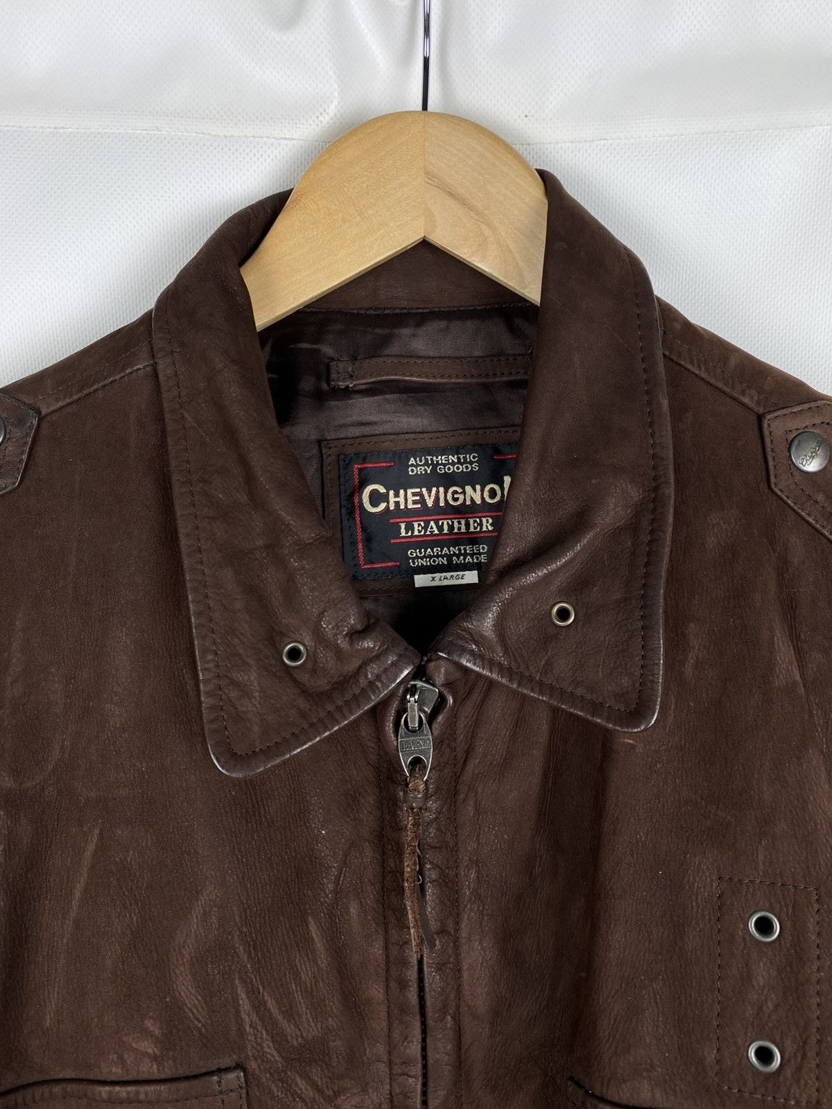 Chevignon Chevignon vintage men’s leather western style bomber jacket Size US XL / EU 56 / 4 - 10 Thumbnail