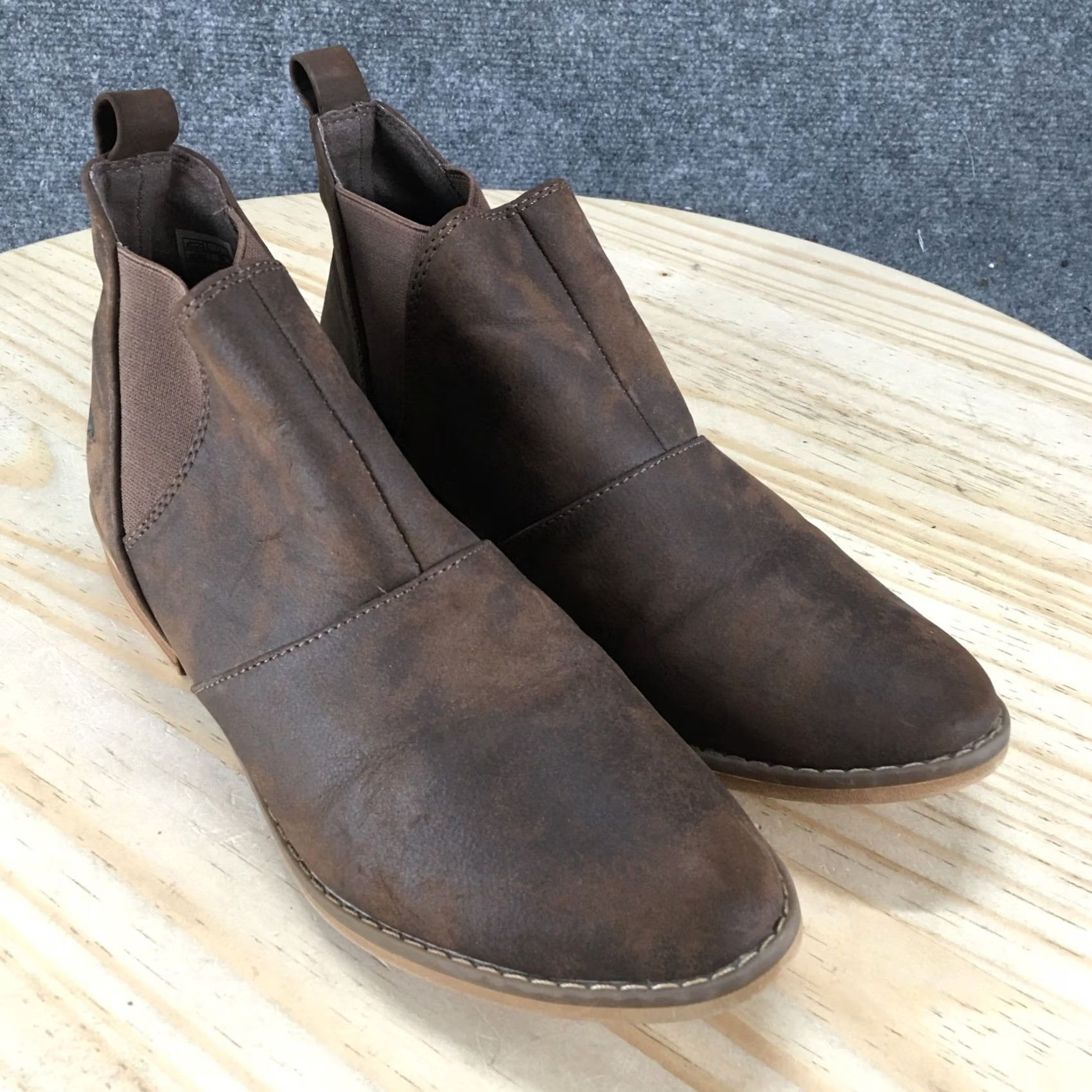 Vintage Rocket Dog Maylon Boots Womens 8.5 Casual Chelsea Ankle Boot Brown Faux Leather Boots Size US 9 / IT 39 - 3 Thumbnail