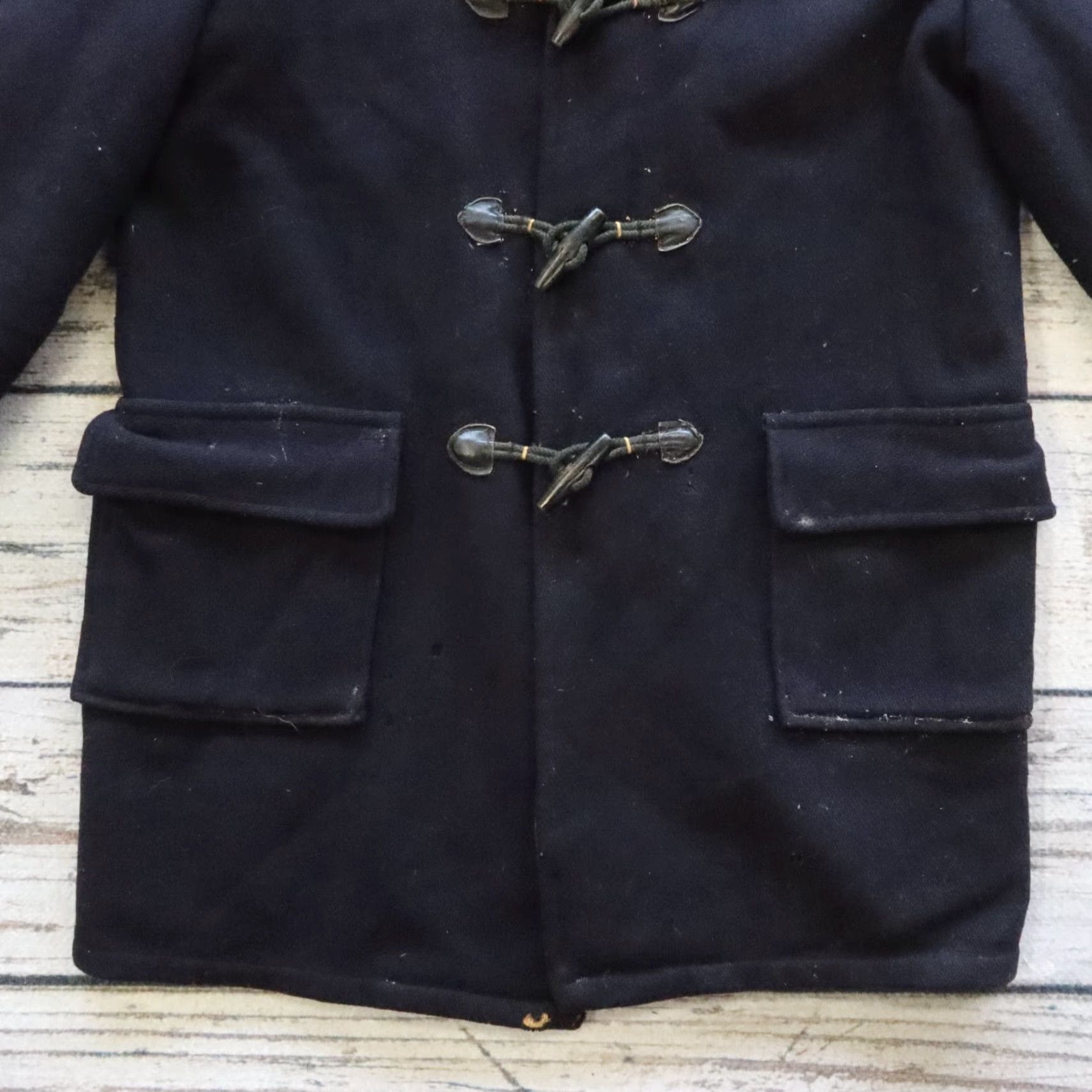 Vintage VINTAGE Penny's Coat Outerwear Duffle Coat Mens Size 18 Blue Wool Trench Coat Size US XXL / EU 58 / 5 - 3 Thumbnail