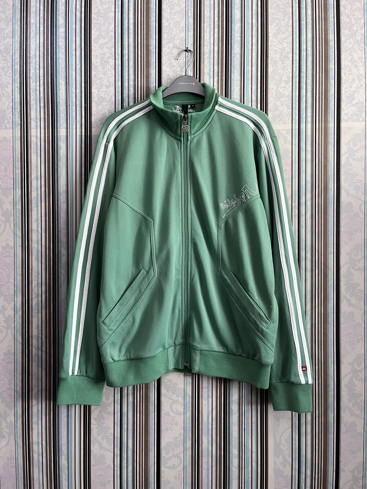 Quiksilver tech raglan zipped embroidered #E5 Size US M / EU 48-50 / 2 - 1 Thumbnail