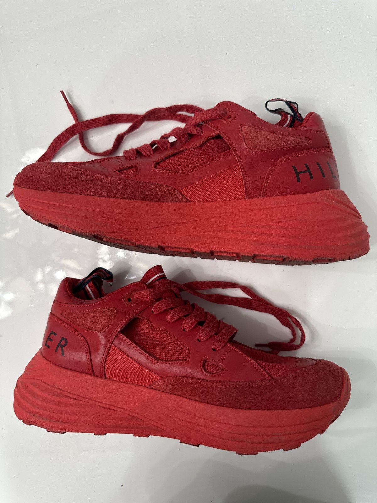 Tommy Hilfiger Hilfiger Collection Chunky Men Sneakers Red Size US 11 / EU 44 - 2 Thumbnail