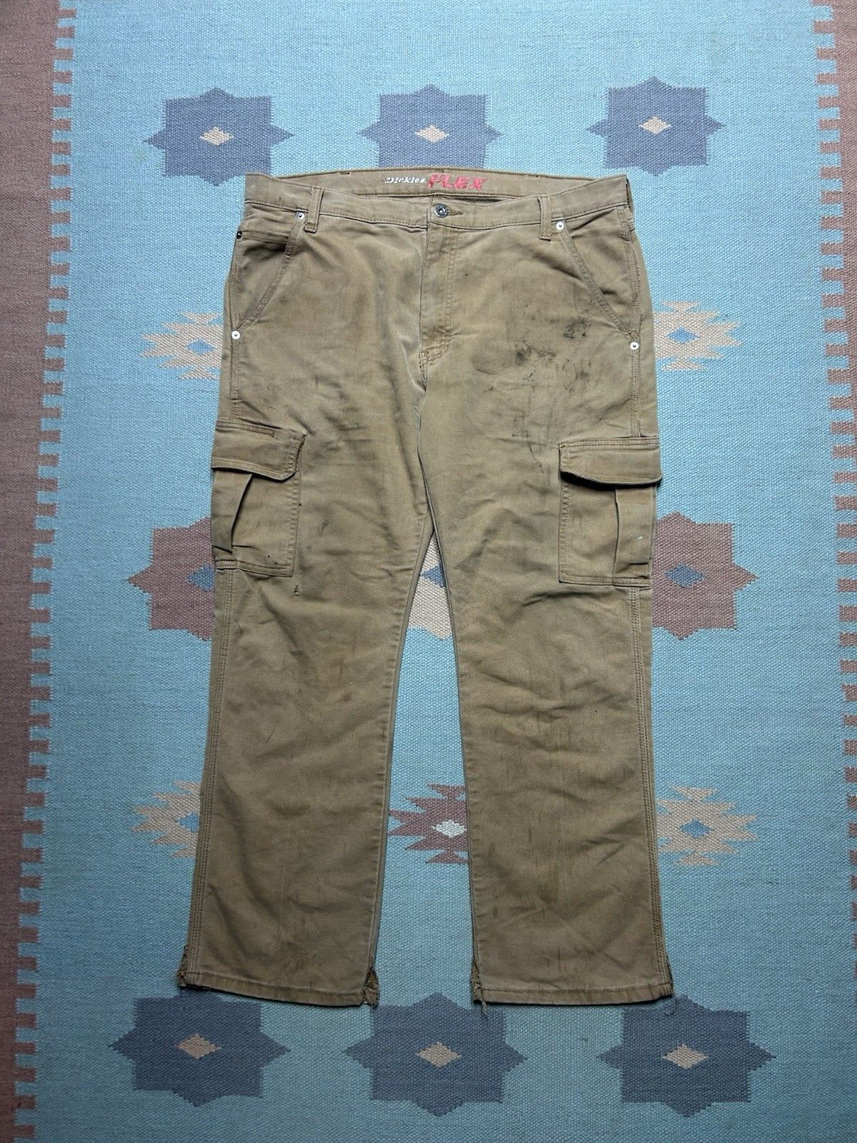 Vintage Dickies flex canvas cargo pants grunge workwear skater 38x28 Size US 38 / EU 54 - 1 Thumbnail
