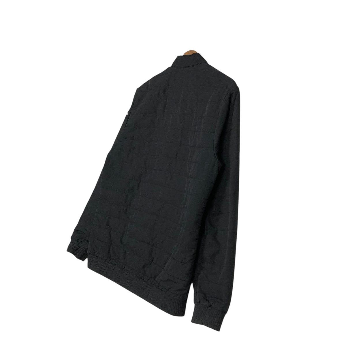 Adidas 🔥VINTAGE BOMBER JACKET ADIDAS ALL BLACK BIG LOGO Size US L / EU 52-54 / 3 - 12 Thumbnail