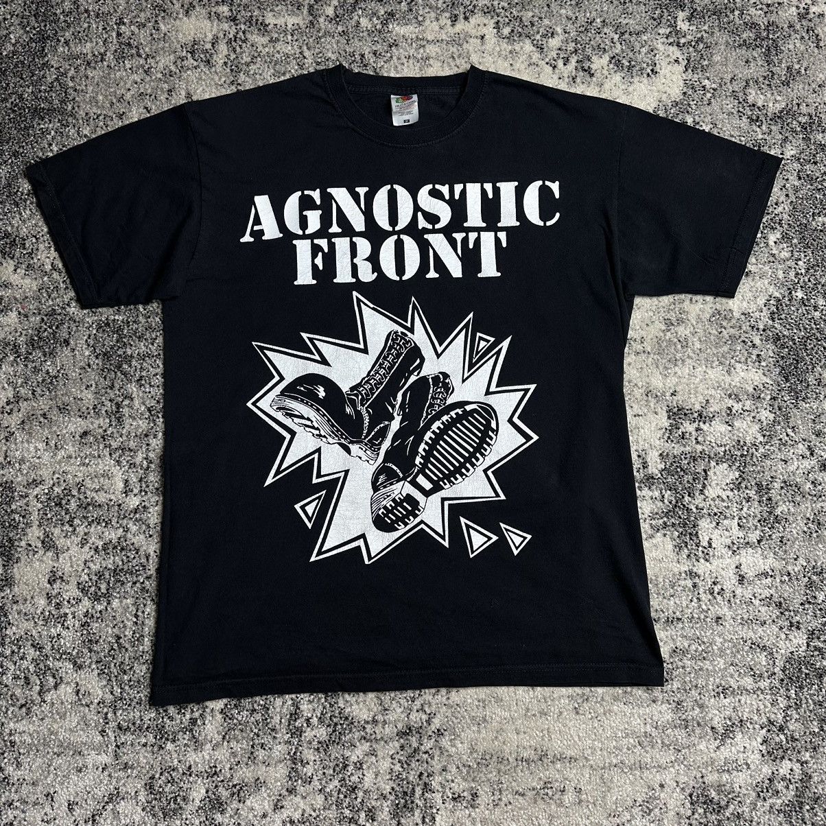 Band Tees Tour 90s Vintage Agnostic Front hardcore nyhc band Tshirt Size US M / EU 48-50 / 2 - 1 Thumbnail