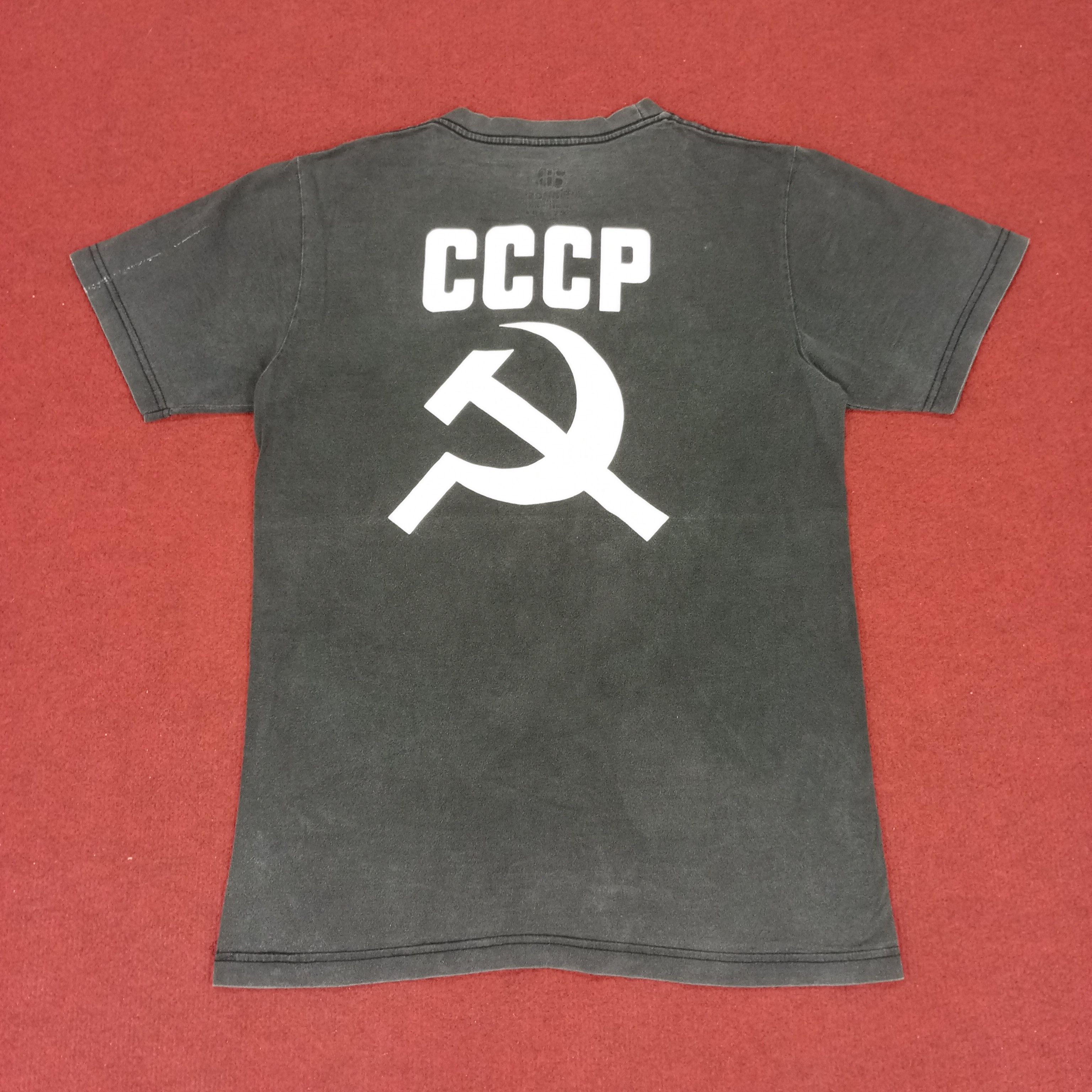 Cccp × Vintage CCCP Soviet Union Flag Style Tshirt Size US S / EU 44-46 / 1 - 1 Thumbnail