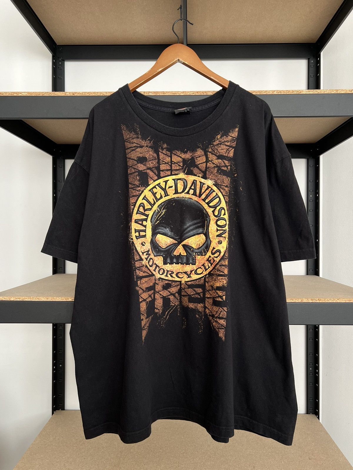 Harley Davidson Vintage 2018 Harley Davidson Skull Barcelona Spain T-shirt Size US XXL / EU 58 / 5 - 3 Thumbnail