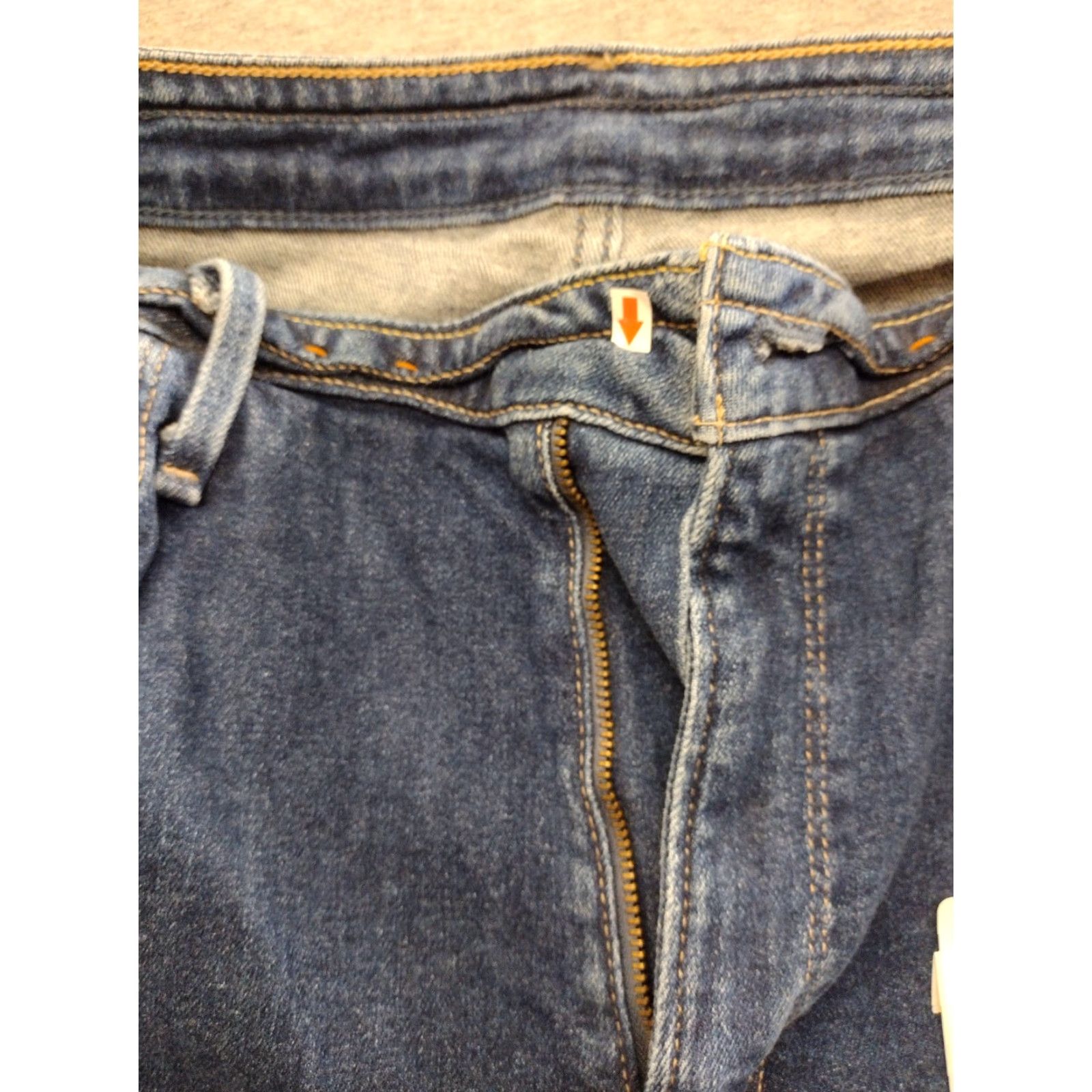 Denime Unbranded Men's Blue Denim Cropped Stretch Jeans Size 30x36 - 5-Pocket Design, Regular Fit, Mid Rise, Blue, Cotton Blend, Jeans, 90s Theme Size US 30 / EU 46 - 6 Thumbnail