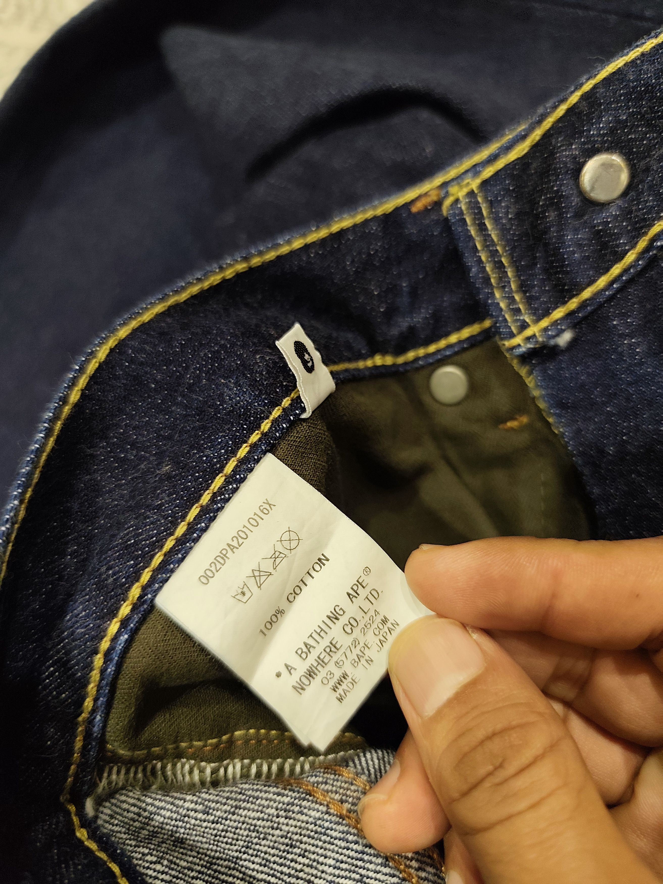 Bape Bathing ape selvedge jeans Size US 32 / EU 48 - 10 Thumbnail