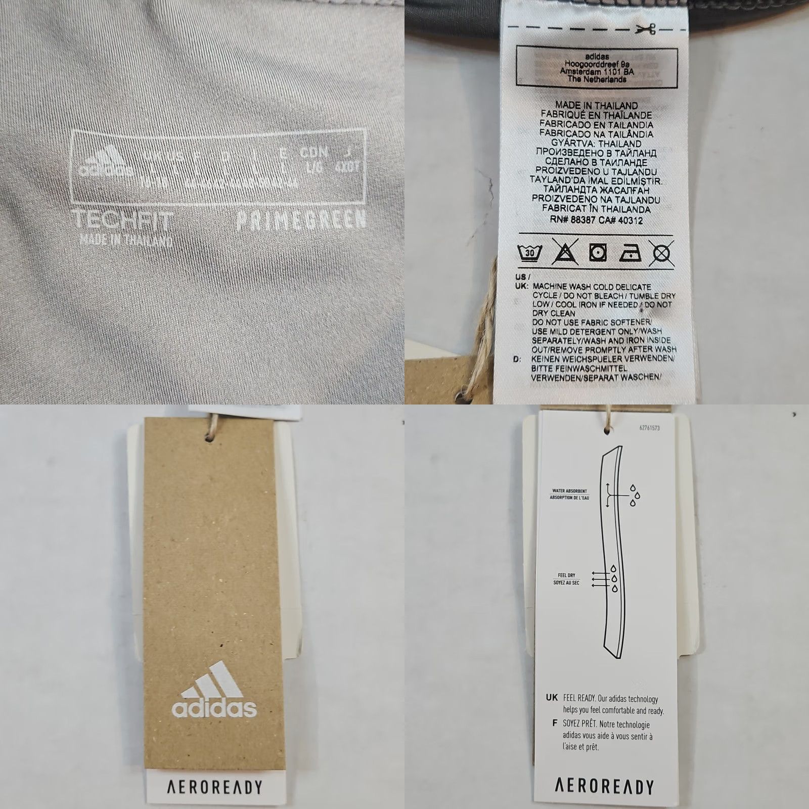 Adidas Adidas Primegreen Aeroready Techfit 3" Mid Rise Volleyball Shorts Gray L Adult Women Size 36" / US 14 / IT 50 - 9 Thumbnail