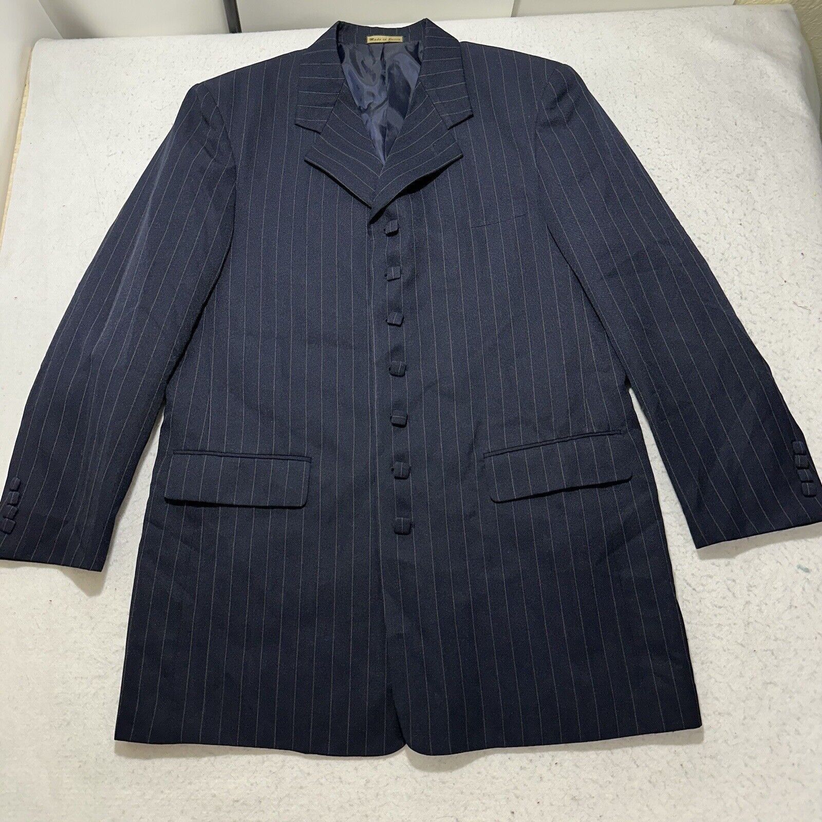 Other T.D.C NY Collection 44XL Square Button Suit Jacket Blue Size 44L - 1 Thumbnail