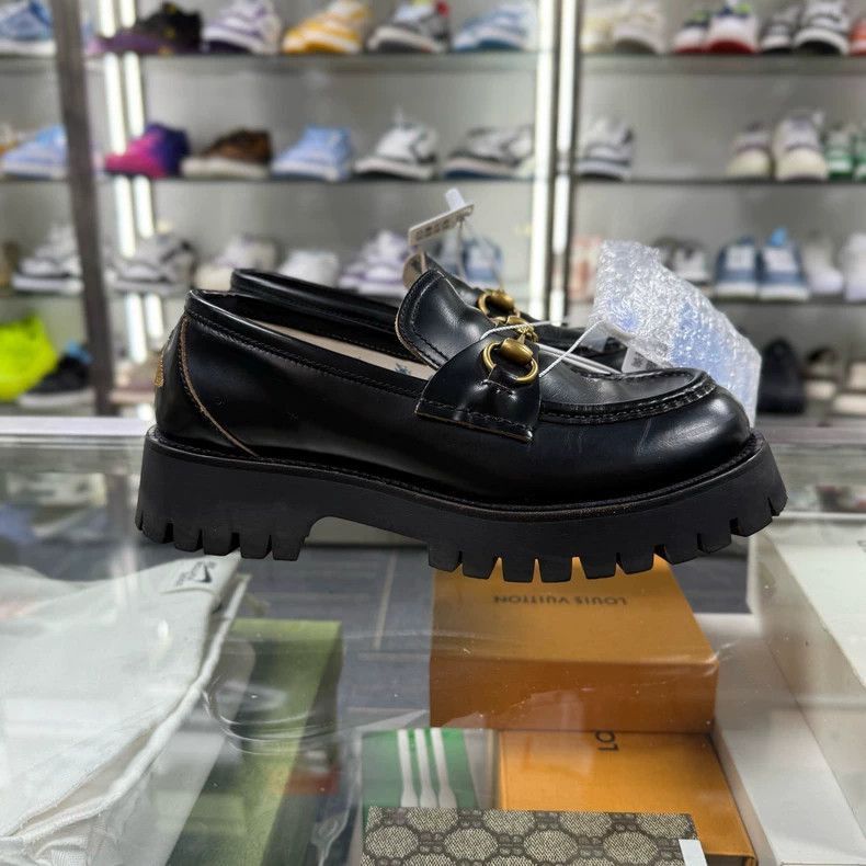 Gucci GUCCI Loafers Size 38.5 Black-2506 Size US 8 / IT 38 - 2 Thumbnail
