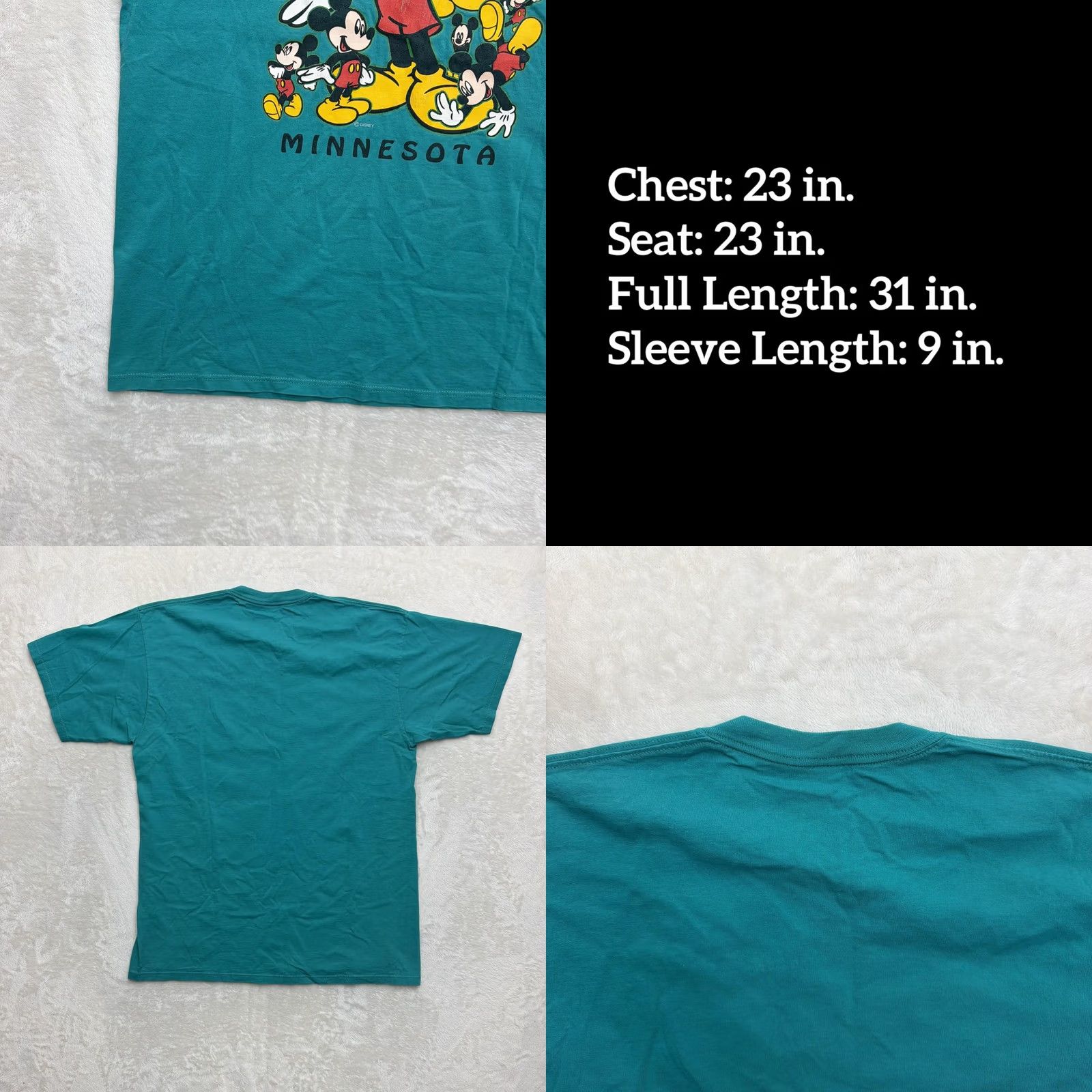 Velva Sheen VINTAGE Velva Sheen Mickey Mouse Minnesota Shirt Mens XL Green Disney Tee Size US XL / EU 56 / 4 - 8 Thumbnail