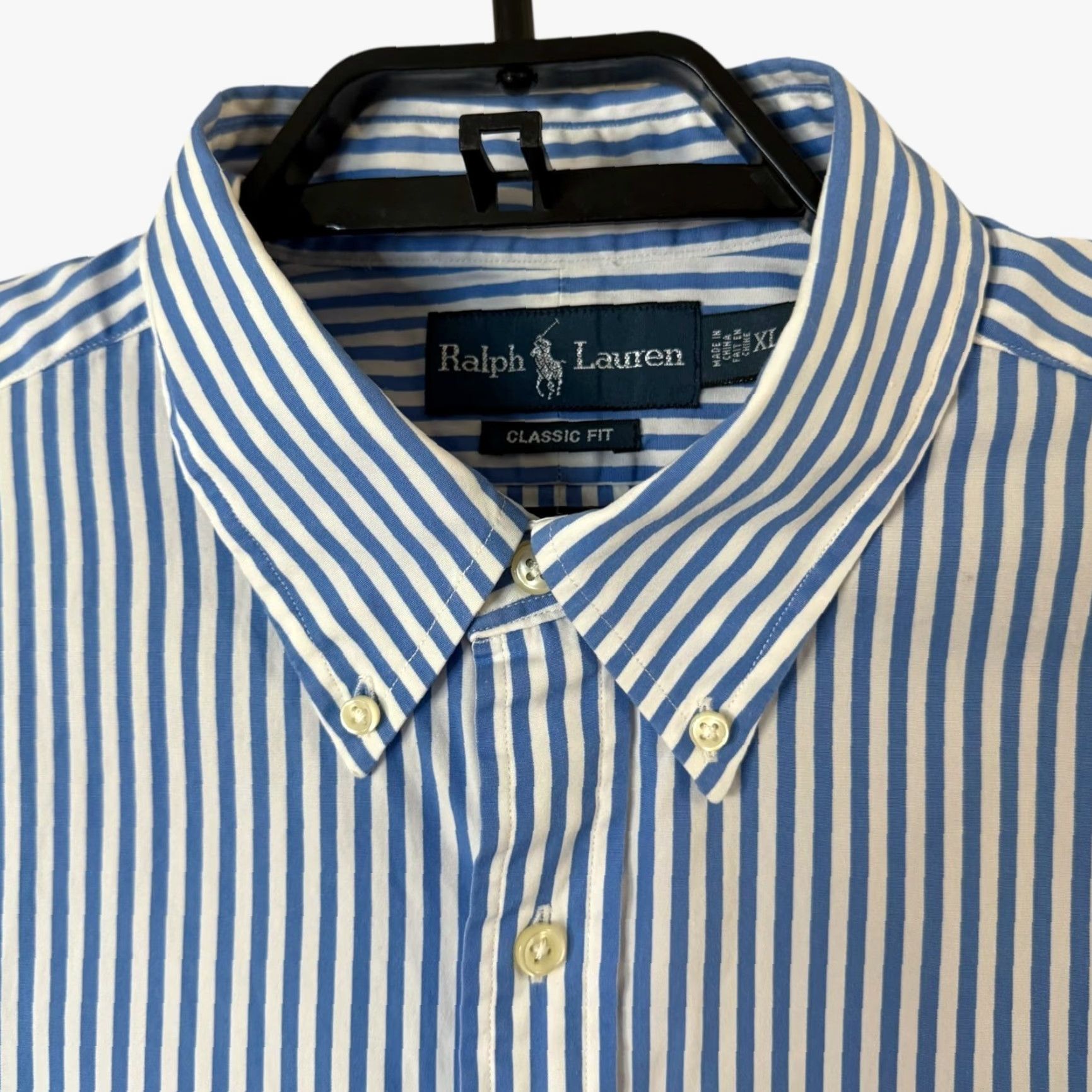 Ralph Lauren Ralph Lauren Striped Button-Down Shirt Blue XL Men’s 100% Cotton Preppy Classic Button-Up Size US XL / EU 56 / 4 - 5 Thumbnail