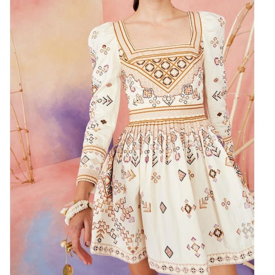Ulla Johnson Ulla Johnson Adilah Beaded Embroidered Mini Dress size 0 Size XS / US 0-2 / IT 36-38 - 16 Thumbnail
