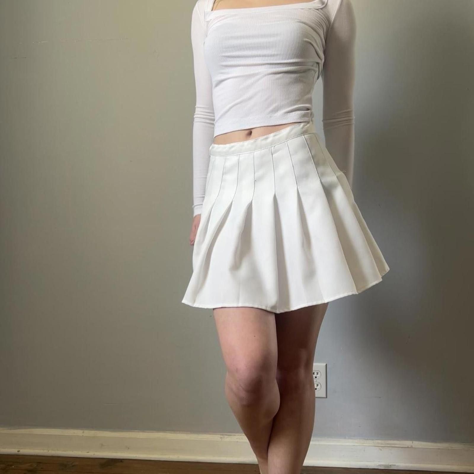 Other White preppy skater skirt Size 32" / US 10 / IT 46 - 5 Thumbnail