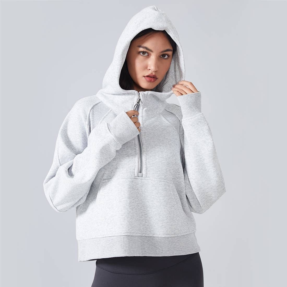 Other Well-in Vogue CozyForm Half-Zip Hoodie Size S / US 4 / IT 40 - 2 Thumbnail