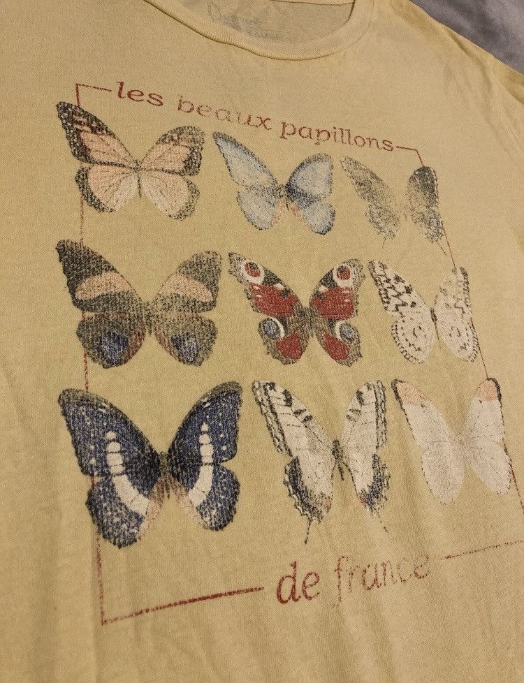 Vintage Vintage Desert Dreamer French Butterfly Evolution Art Tshirt Size L / US 10 / IT 46 - 4 Thumbnail