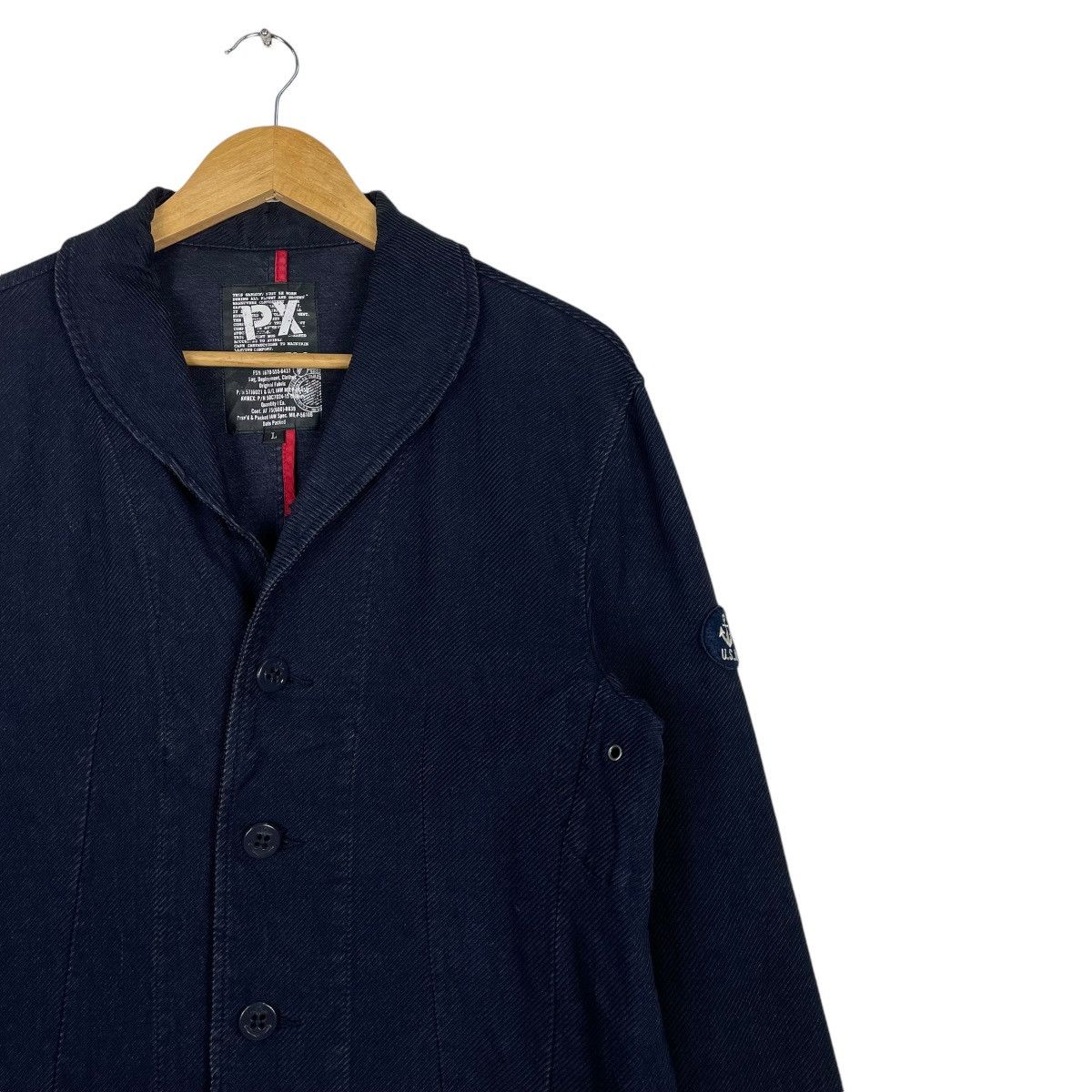 Avirex 💥AVIREX USN CHORE BUTTON SHAWL COLLAR Size US M / EU 48-50 / 2 - 5 Thumbnail