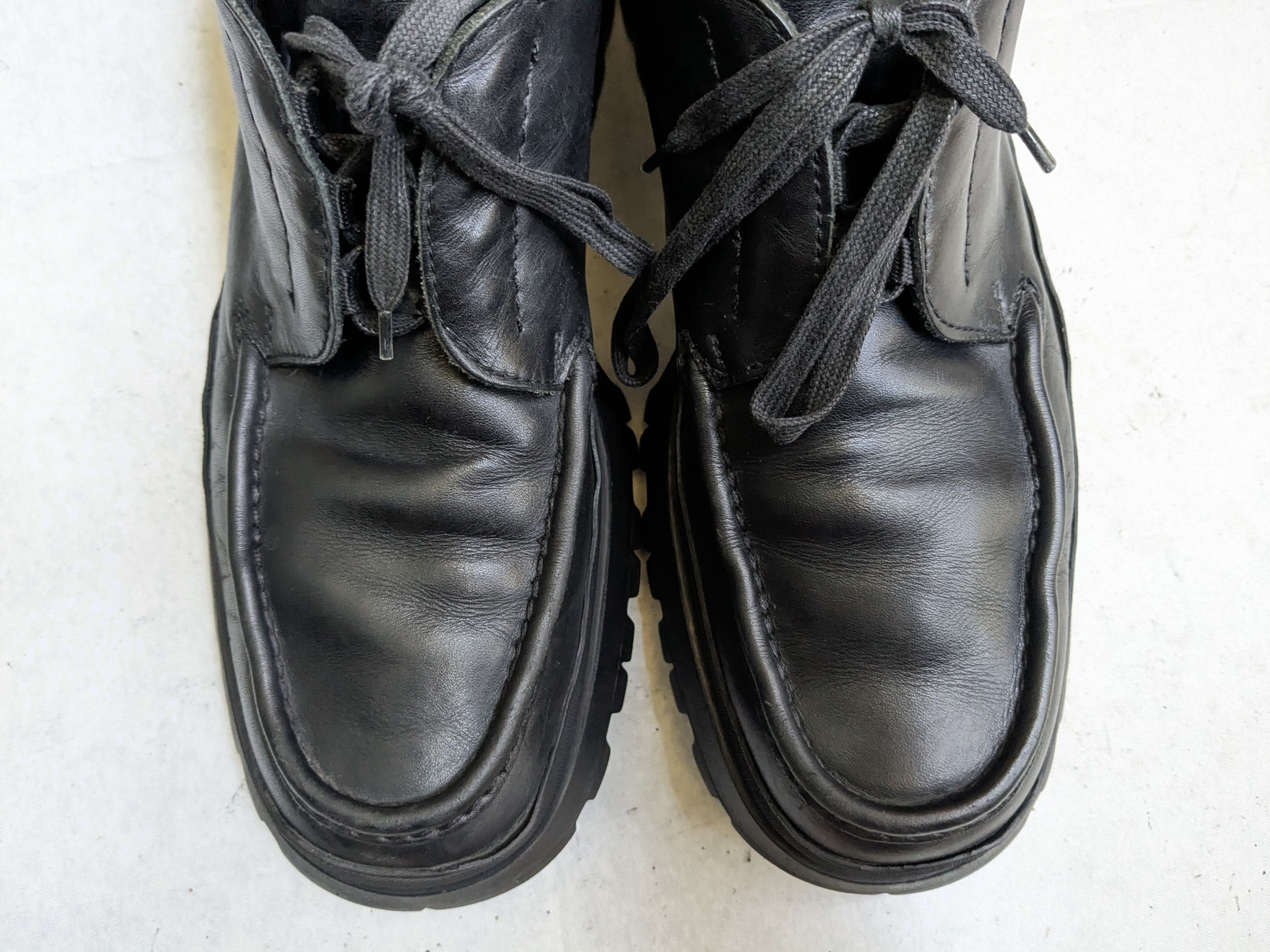 Prada Prada Sneakers Black 13 Leather Y2K Platform Vibram Size US 13 / EU 46 - 2 Thumbnail