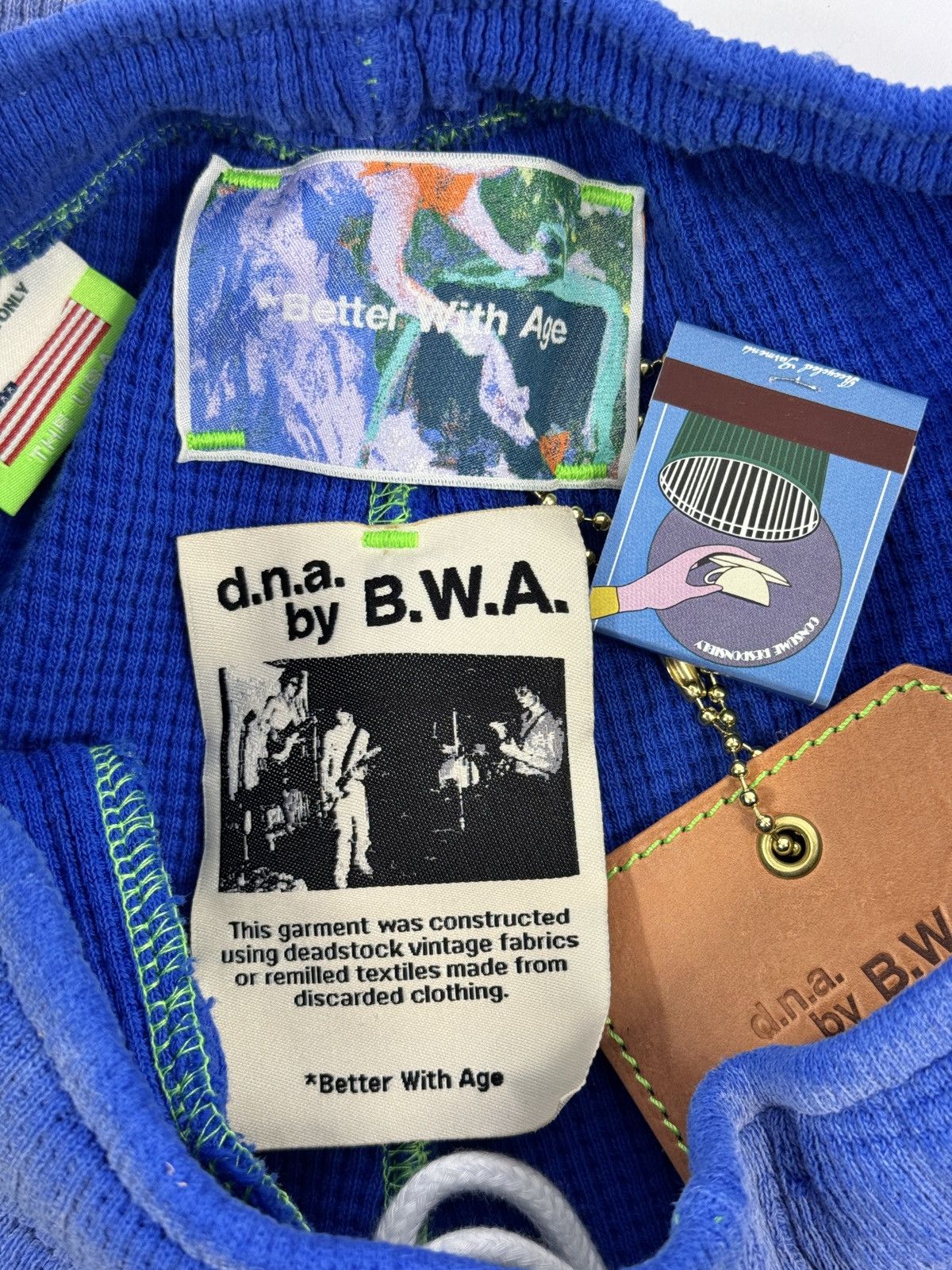 Better With Age RICKY PATCH WORK WAFFLE SWEATPANTS Size US 34 / EU 50 - 8 Thumbnail