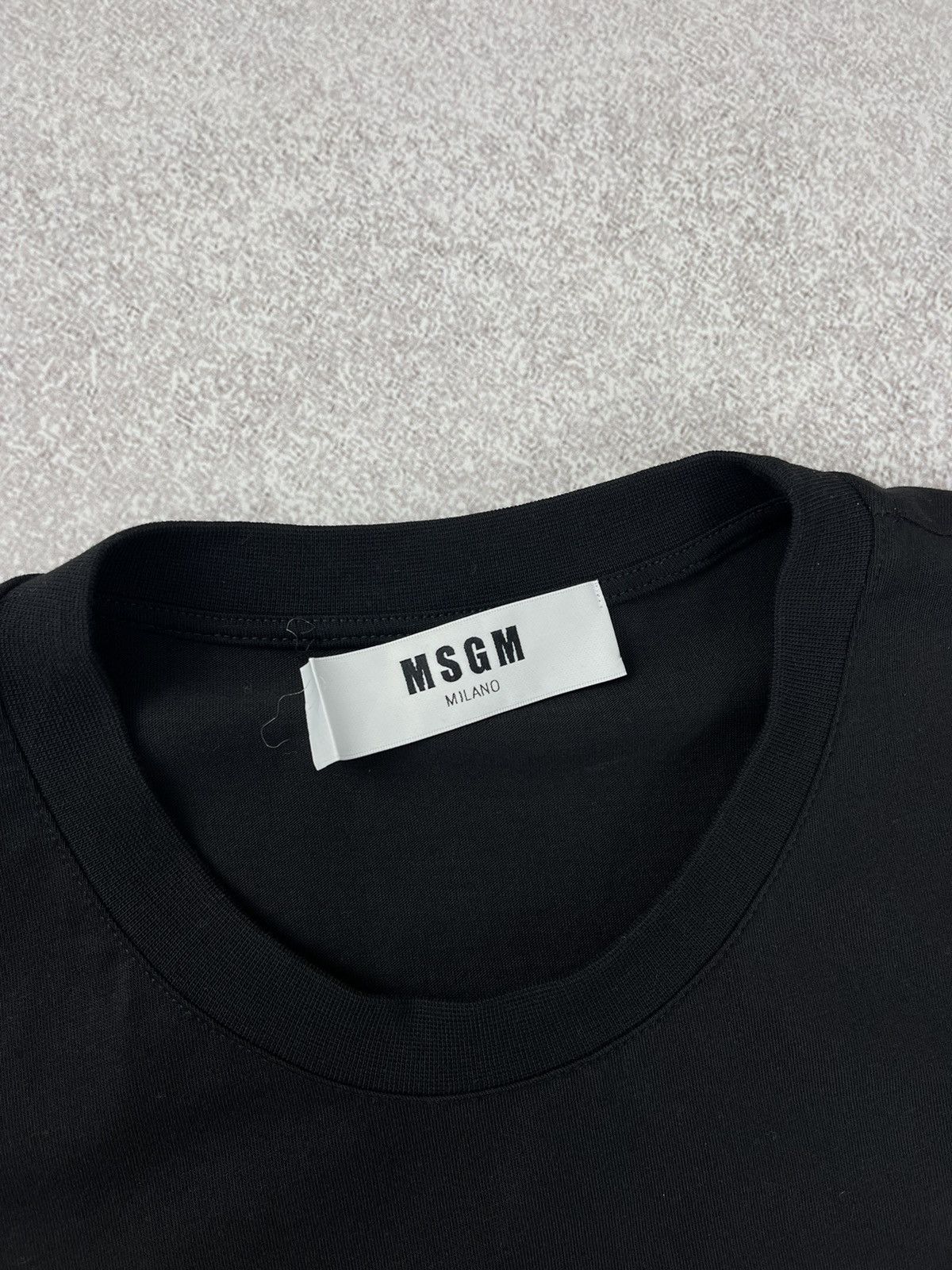 Designer × MSGM MSGM Milano Blqck Cotton Logo T-Shirt Size US M / EU 48-50 / 2 - 5 Thumbnail