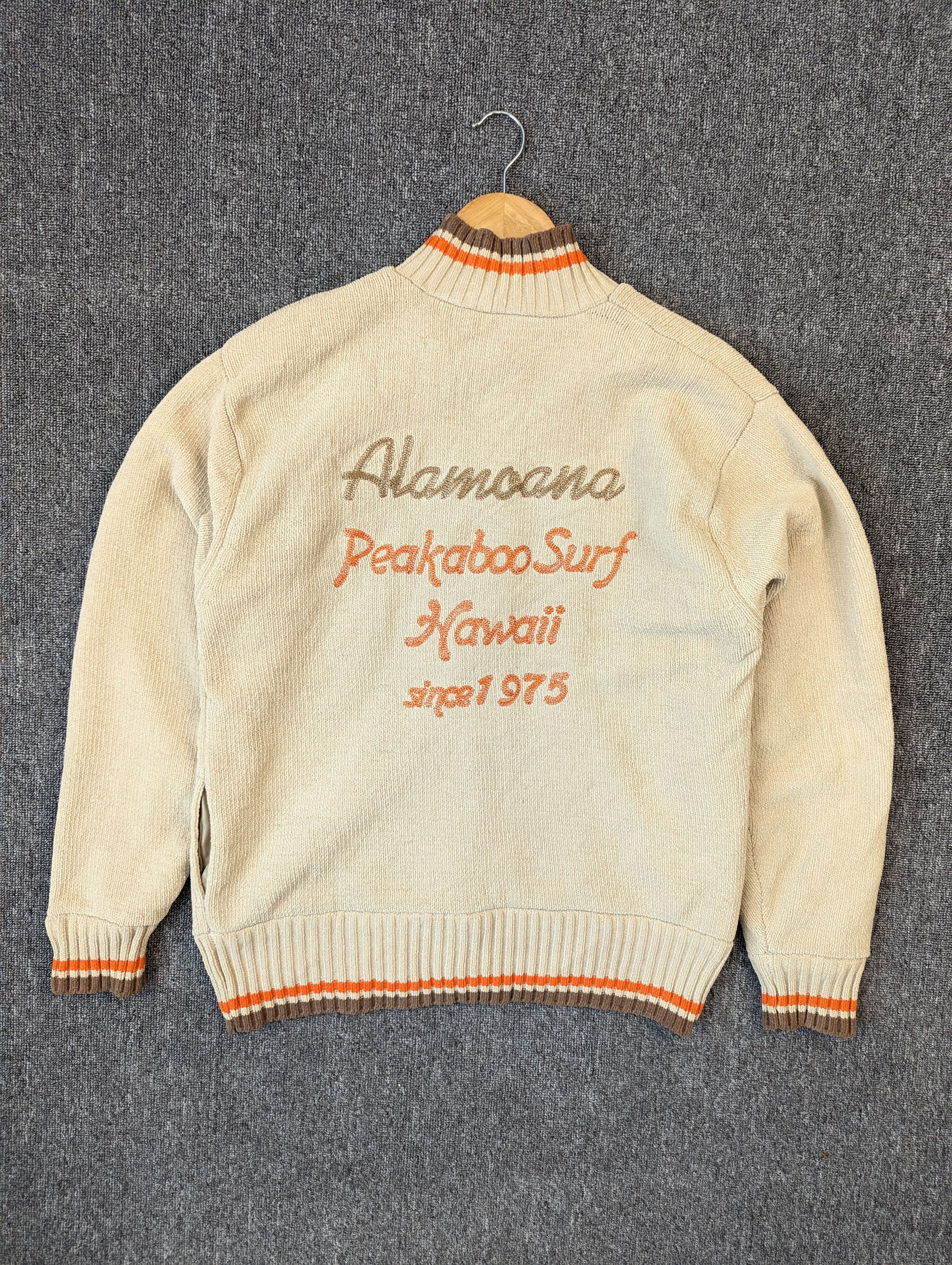 Other Vintage Peakaboo Surf Hawaii Knit Zipper Sweater Jacket Size US L / EU 52-54 / 3 - 10 Thumbnail