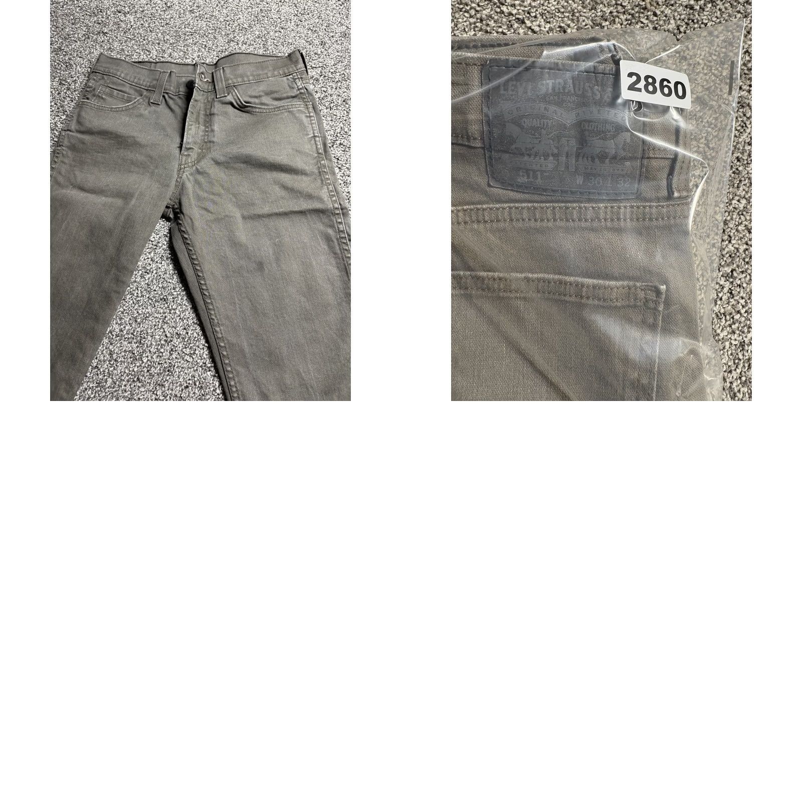 Levi's Levi's 511 Jeans Mens 30x31 Green Slim Straight Selvedge Denim Zip Fly Jeans Men Dark Green Slim Straight 511 (Regular) Size US 30 / EU 46 - 10 Thumbnail