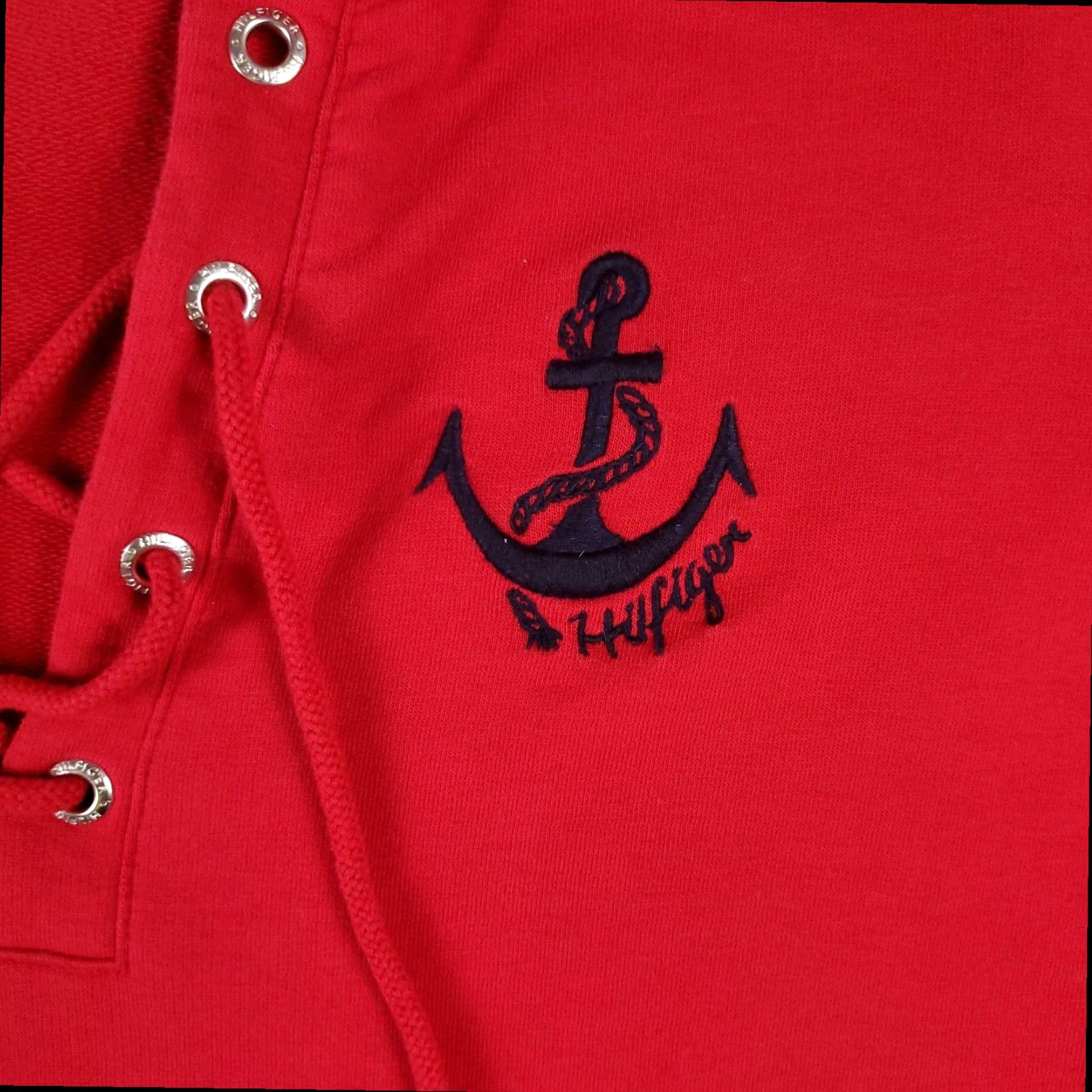 Tommy Hilfiger Womens Small Sweater Tommy Hilfiger Red Casual Pullover Sweatshirt Size S / US 4 / IT 40 - 2 Thumbnail