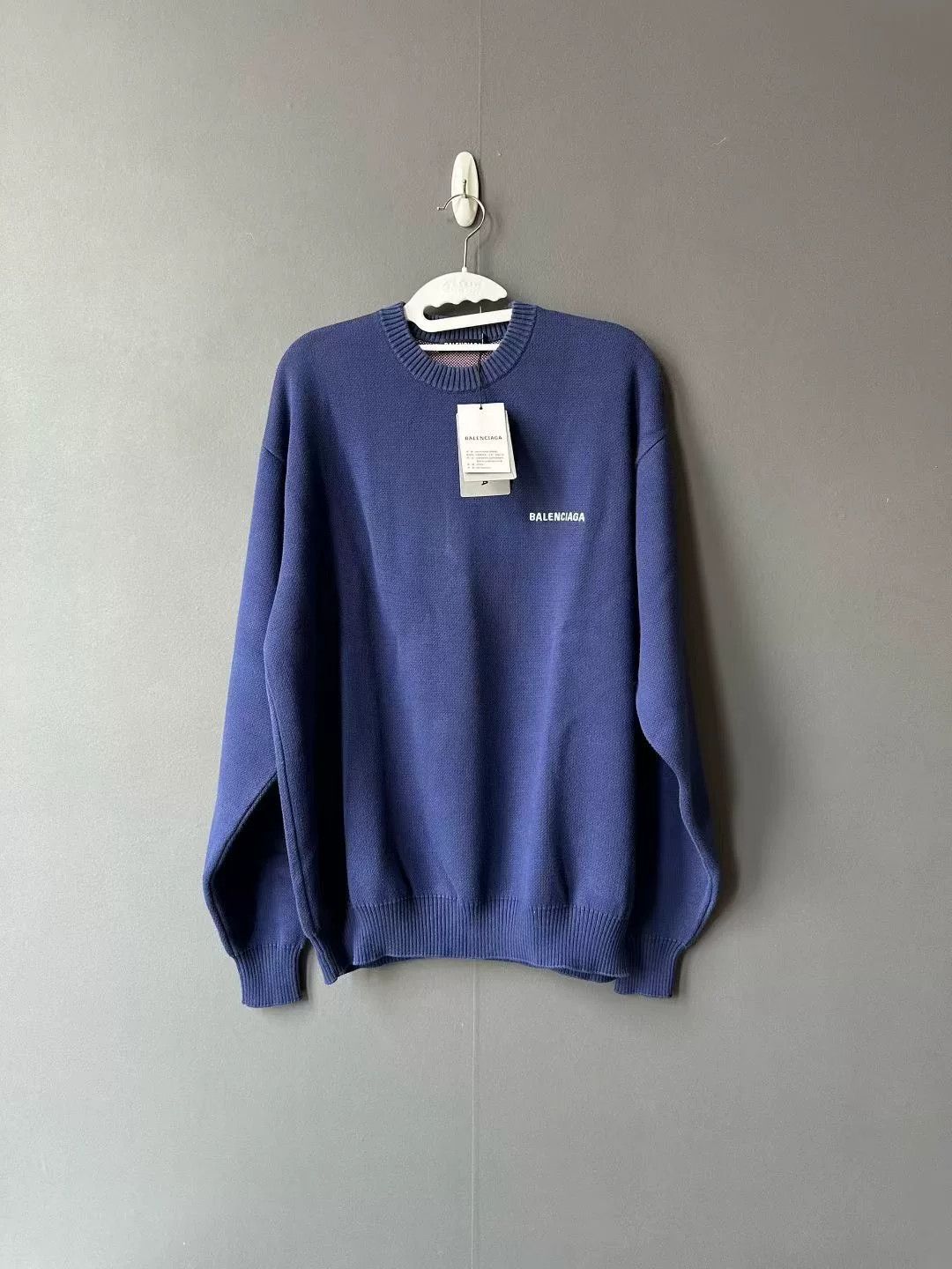 Balenciaga Balenciaga Cola Print Blue Sweater Size US XS / EU 42 / 0 - 1 Thumbnail