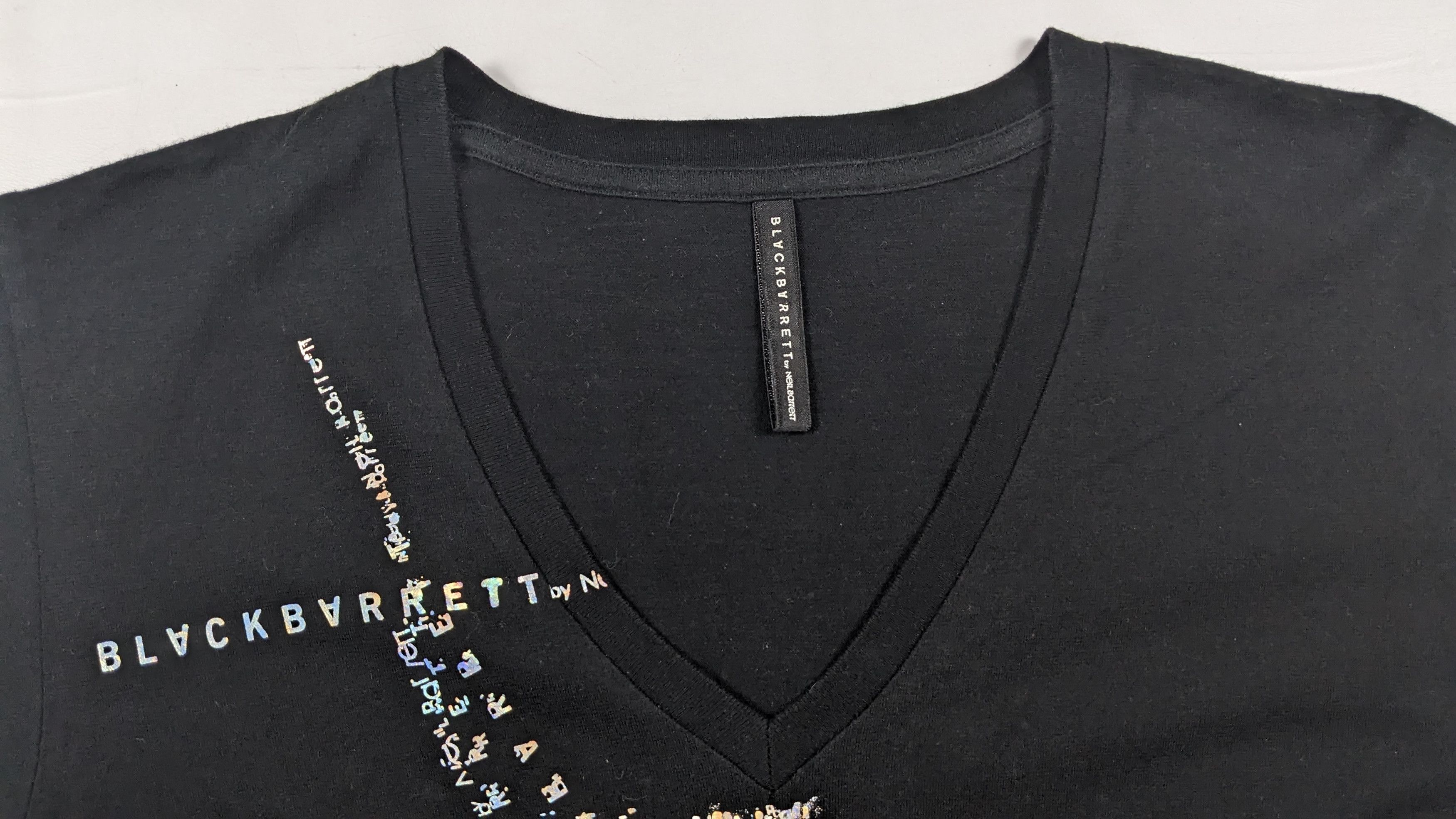 Neil Barrett Black Barrett by Neil Barrett V Neck T-shirt Made In Japan Size US M / EU 48-50 / 2 - 5 Thumbnail