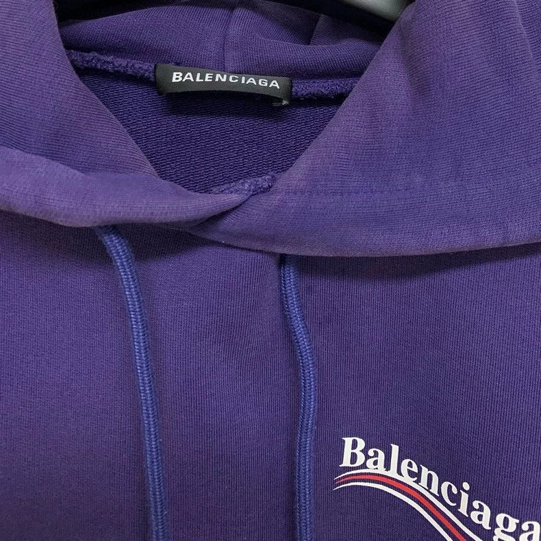 Balenciaga Balenciaga Purple Hoodie Size S-2506 Size S / US 4 / IT 40 - 3 Thumbnail