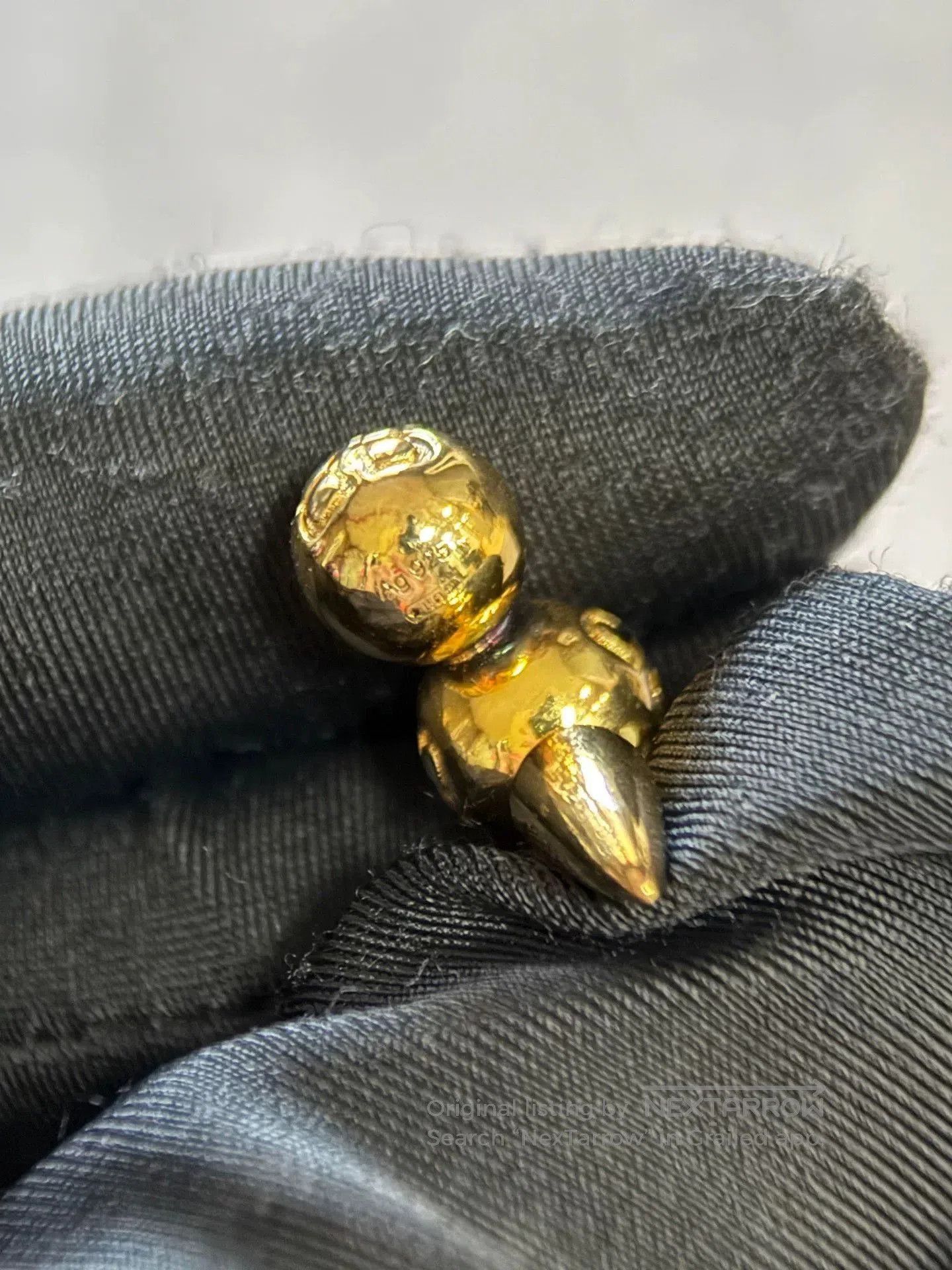 Balenciaga Balenciaga Gold Stud Earrings. Size ONE SIZE - 6 Thumbnail