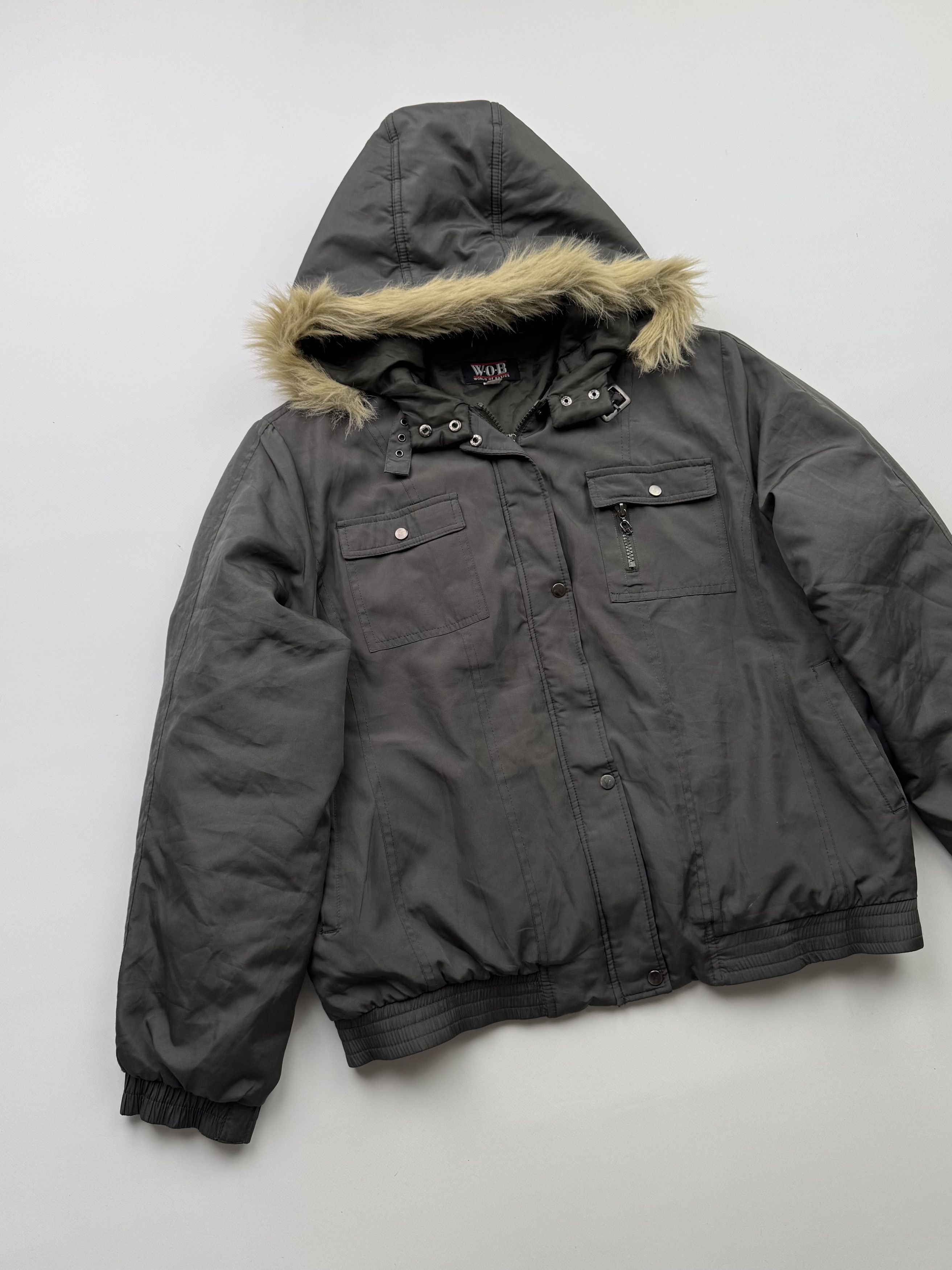 Japanese Brand Vintage Faux Fur Hood Jacket B758(V40)E2 Size M / US 6-8 / IT 42-44 - 2 Thumbnail