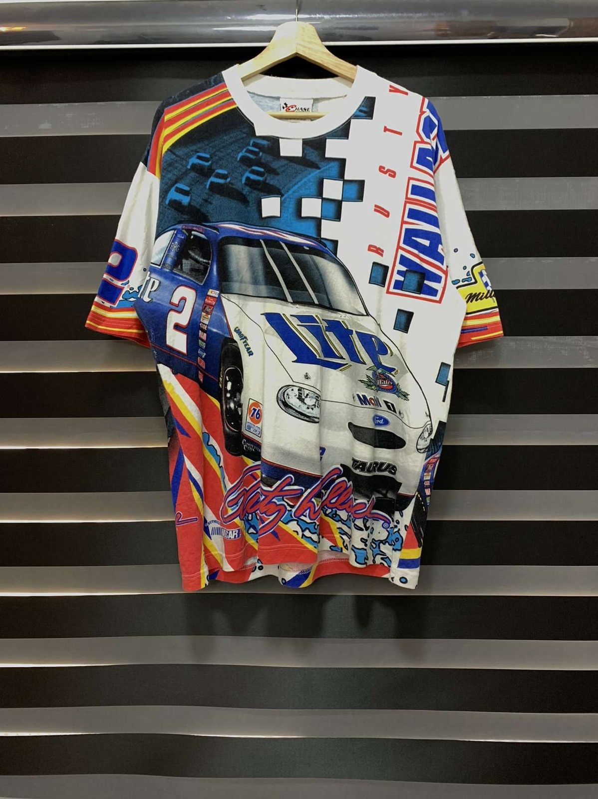 Chase Authentics × NASCAR × Rusty Vintage 1996 Rusty Wallace Chase Authentics Racing Tee Sz L Size US L / EU 52-54 / 3 - 1 Thumbnail