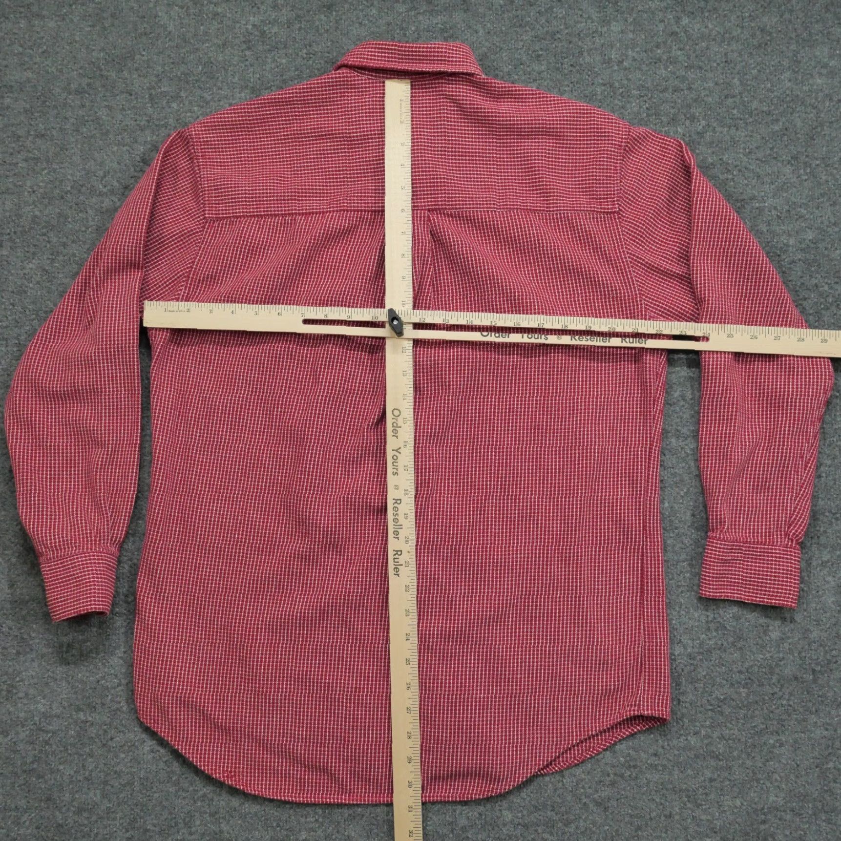 Vintage VINTAGE Sutter & Grant Shirt Mens Medium Red White Houndstooth Heavyweight 90s Size US M / EU 48-50 / 2 - 7 Thumbnail
