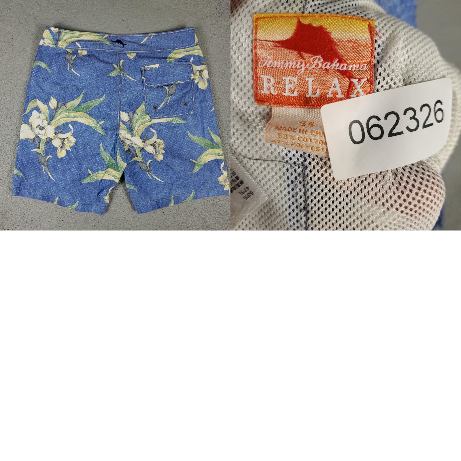 Tommy Bahama Tommy Bahama Shorts Mens 34 Blue Floral Swim Trunks Relax Board Shorts Summer Size US 34 / EU 50 - 8 Thumbnail