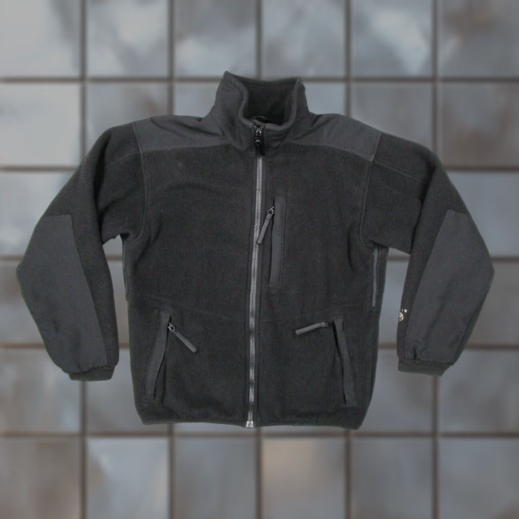 Mountain Hardwear VINTAGE Mountain Hardwear Jacket Womens 10 Black Polartec Full Zip USA Jacket Women Black Full Zip Pockets Wind-Resistant All Seasons Logo USA Size L / US 10 / IT 46 - 1 Thumbnail
