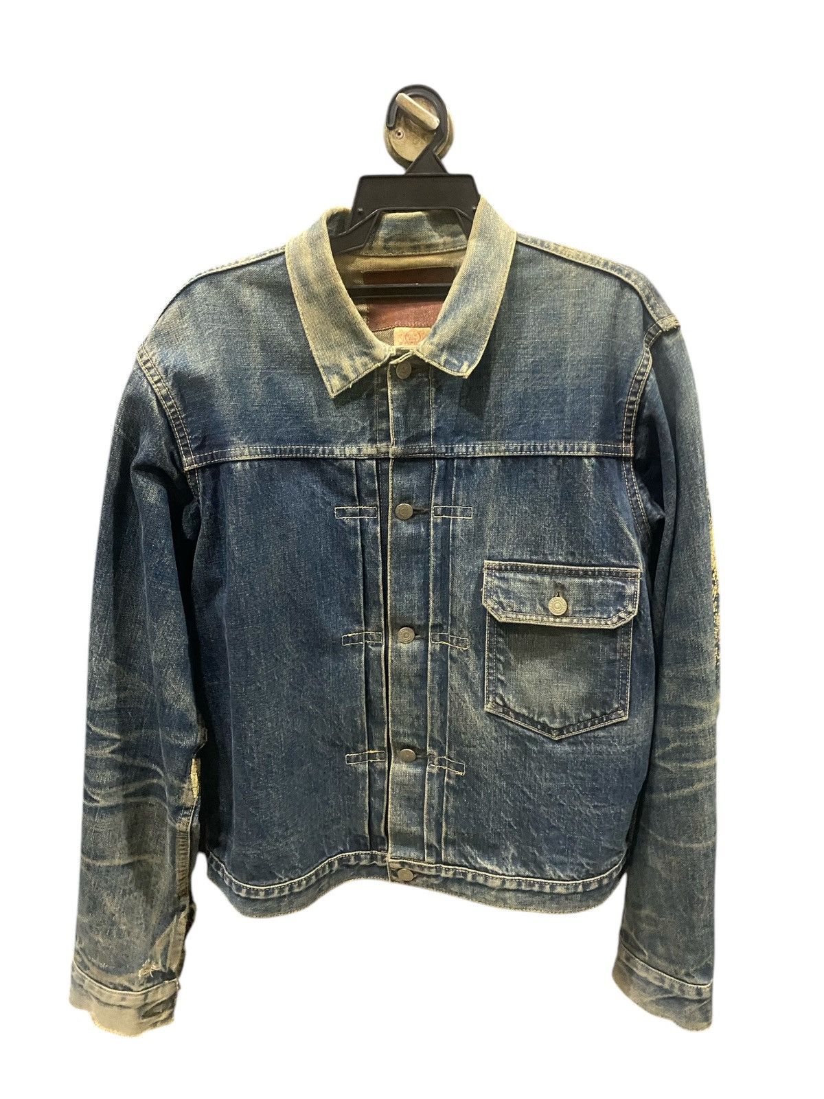 Evisu Vintage Evisu Yamane Diacock Trucker Denim Jacket Size US M / EU 48-50 / 2 - 1 Thumbnail